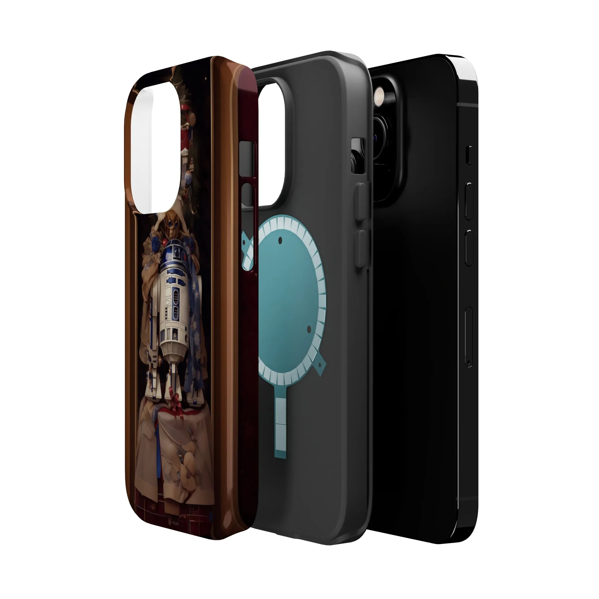 MagSafe Tough iPhone Case - R2D2 Norman Rockwell Christmas Card