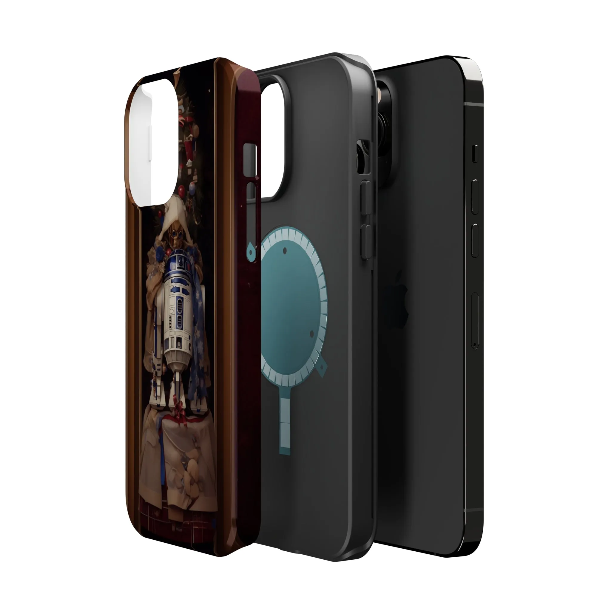 MagSafe Tough iPhone Case - R2D2 Norman Rockwell Christmas Card
