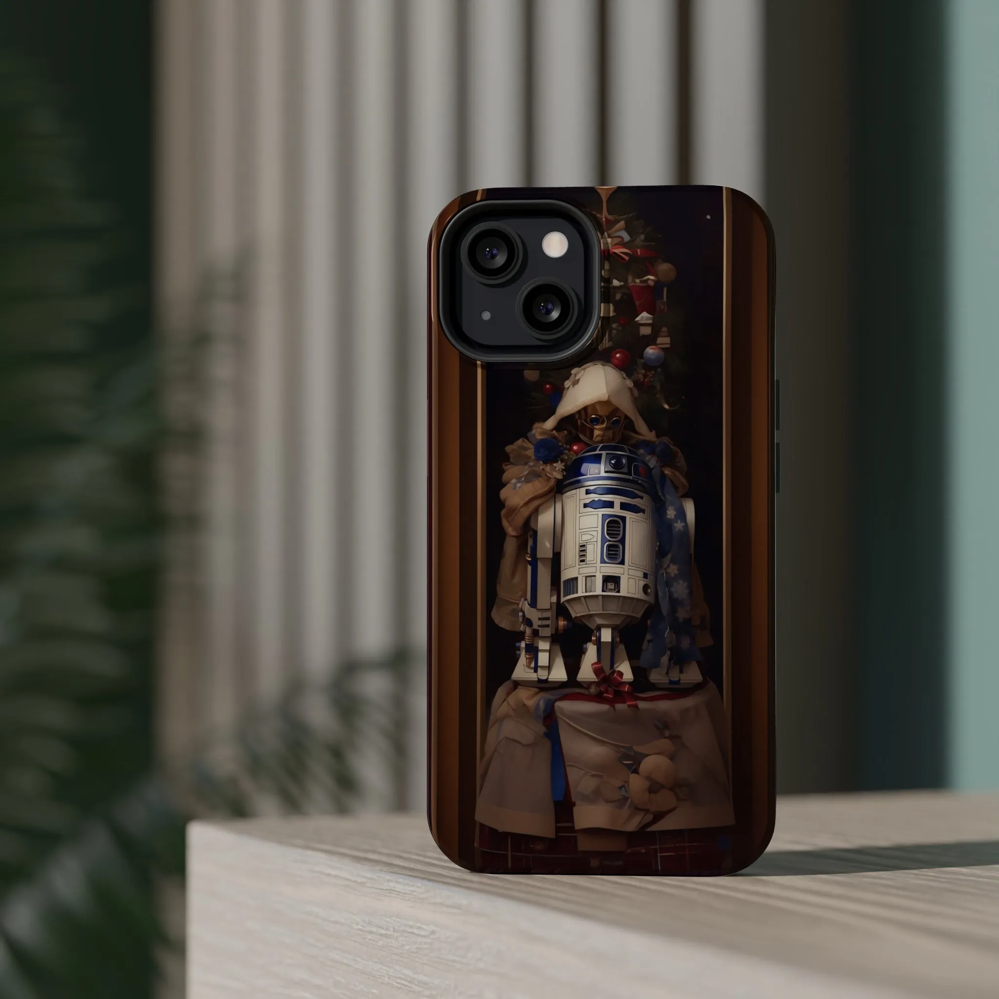 MagSafe Tough iPhone Case - R2D2 Norman Rockwell Christmas Card