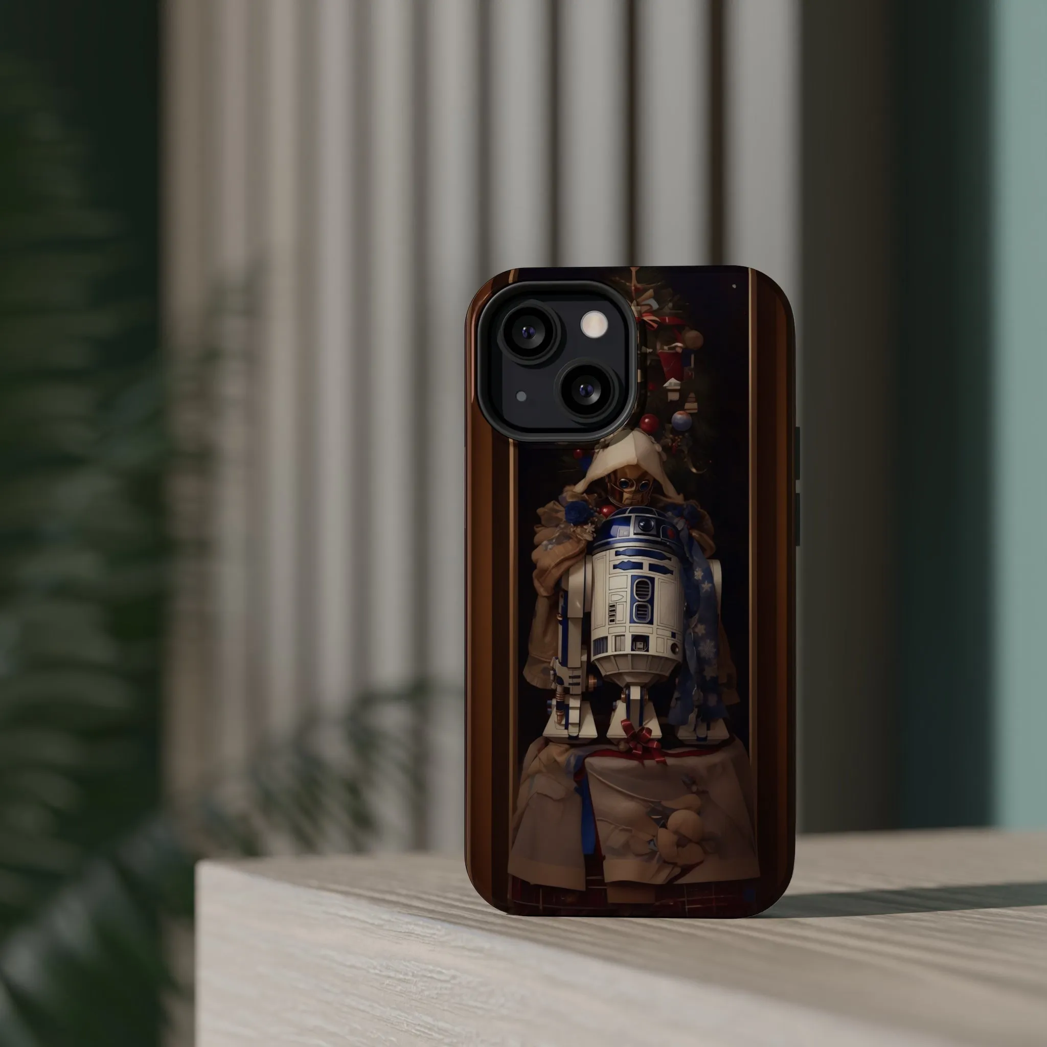 MagSafe Tough iPhone Case - R2D2 Norman Rockwell Christmas Card
