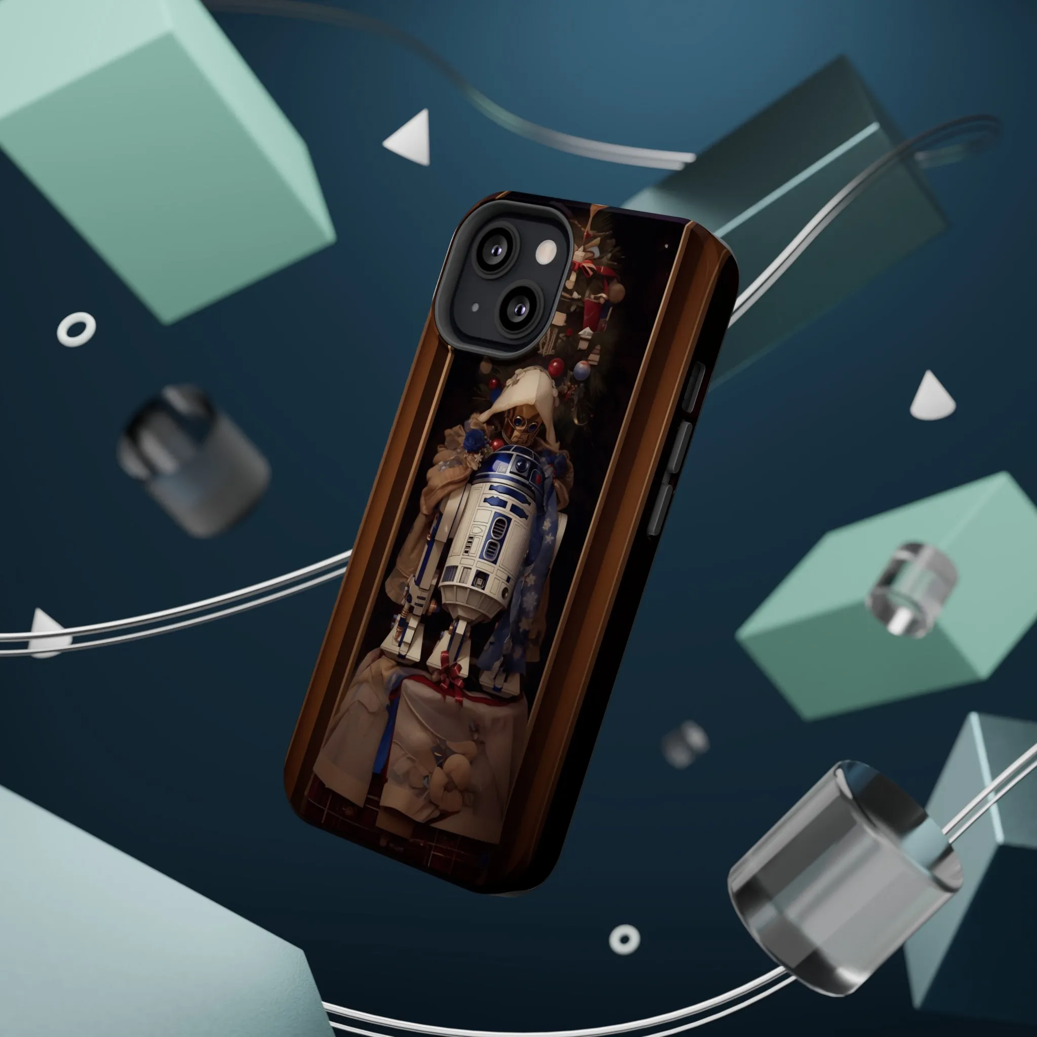 MagSafe Tough iPhone Case - R2D2 Norman Rockwell Christmas Card