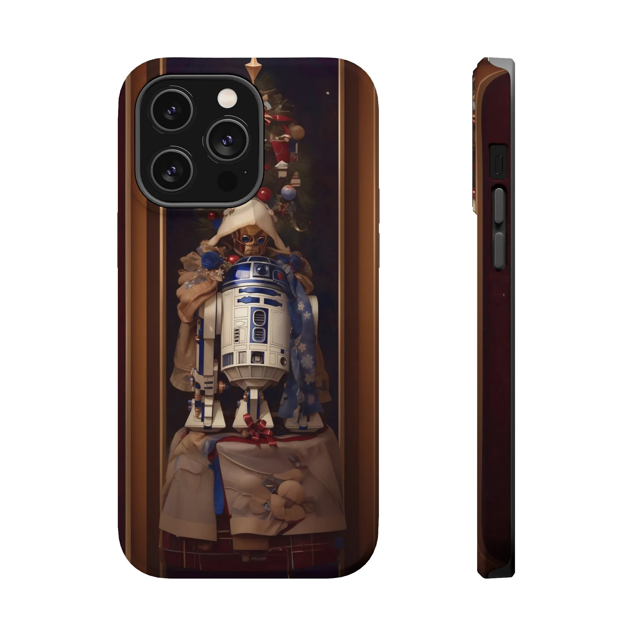 MagSafe Tough iPhone Case - R2D2 Norman Rockwell Christmas Card