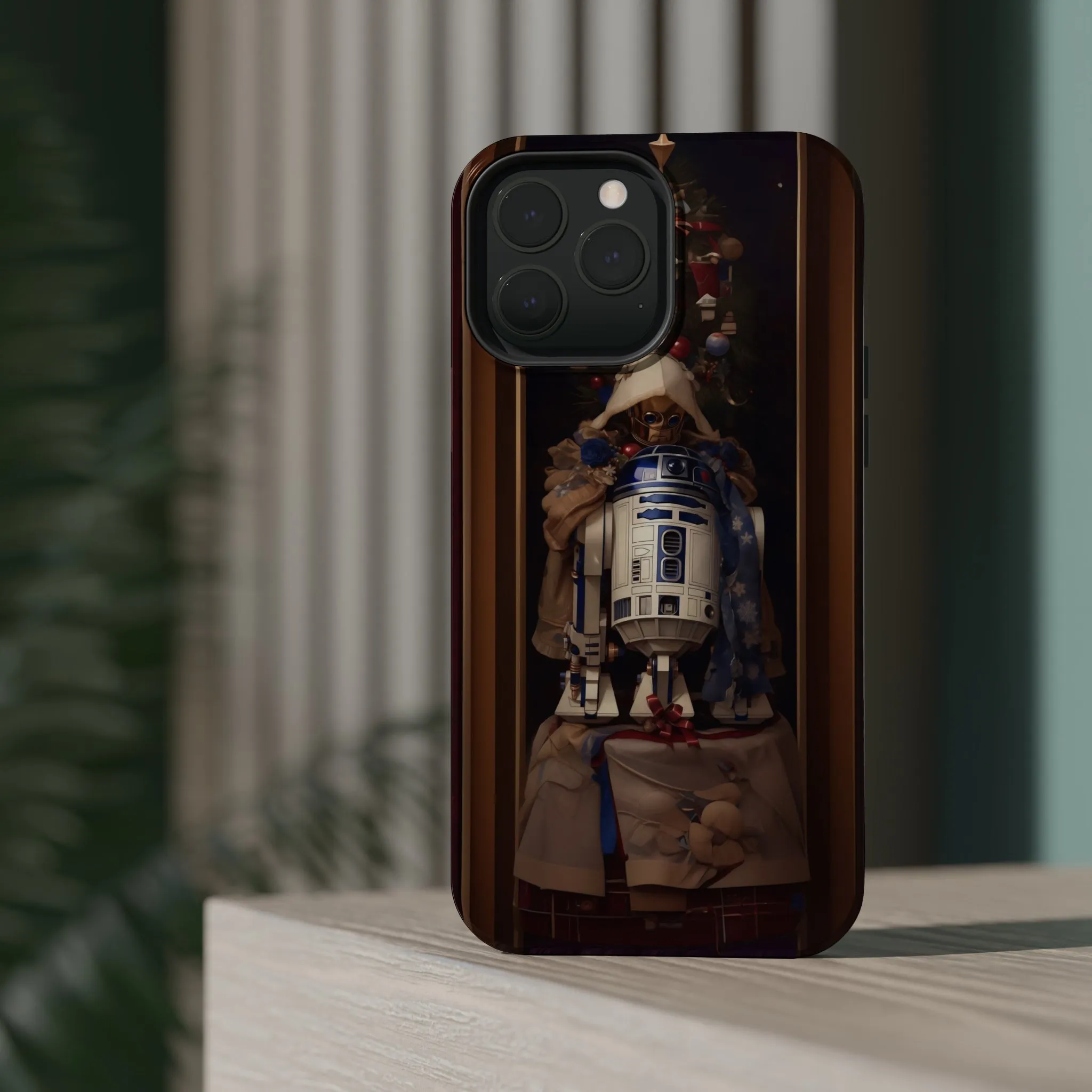 MagSafe Tough iPhone Case - R2D2 Norman Rockwell Christmas Card