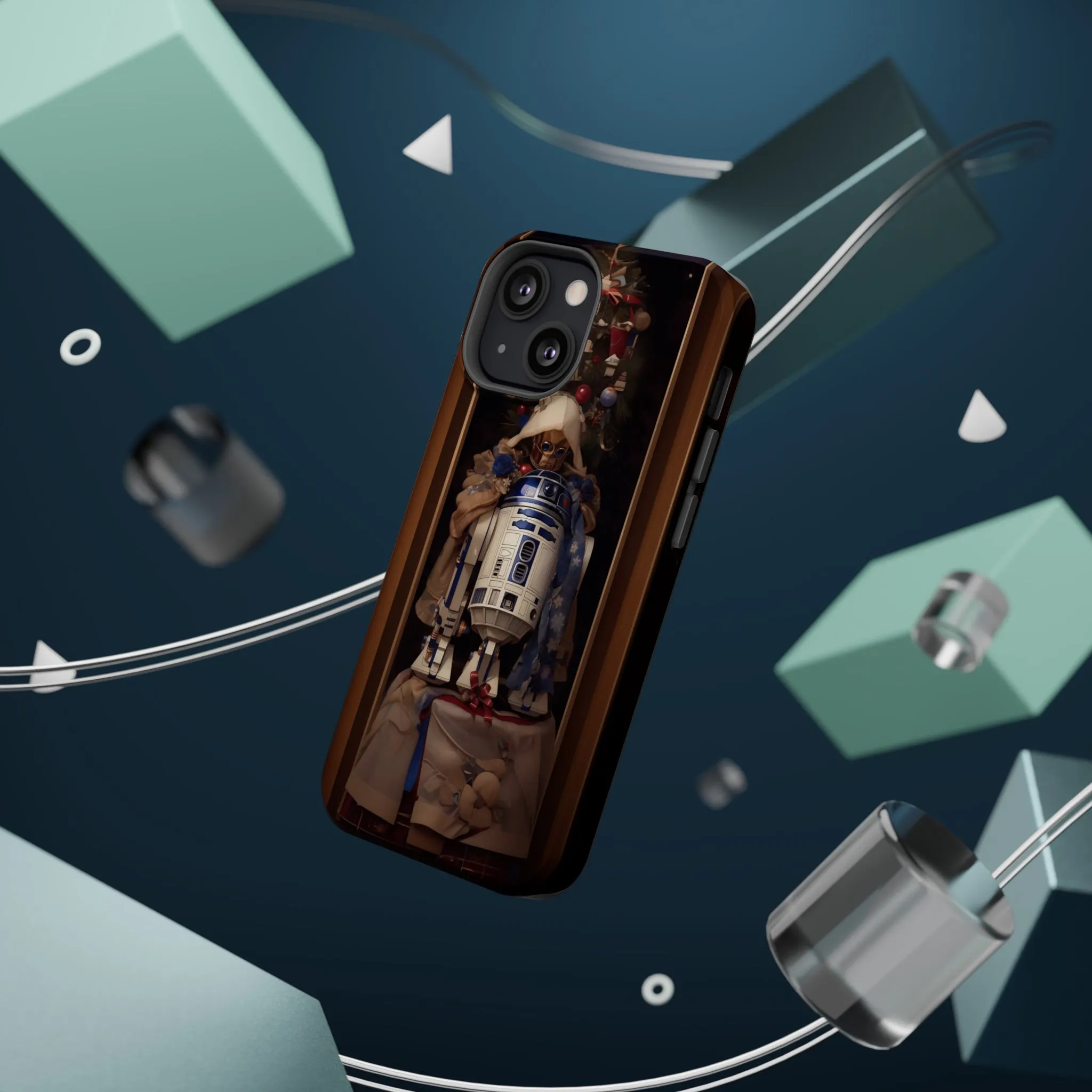 MagSafe Tough iPhone Case - R2D2 Norman Rockwell Christmas Card