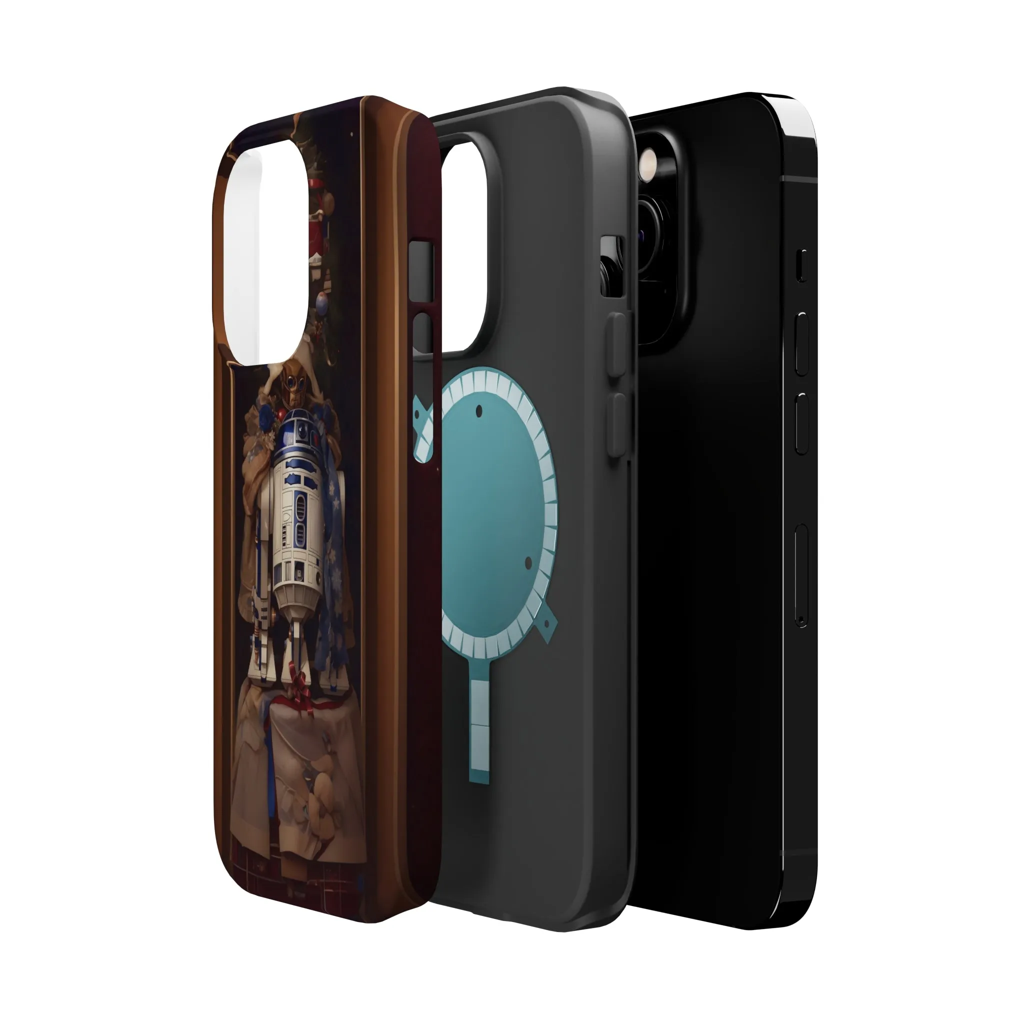 MagSafe Tough iPhone Case - R2D2 Norman Rockwell Christmas Card
