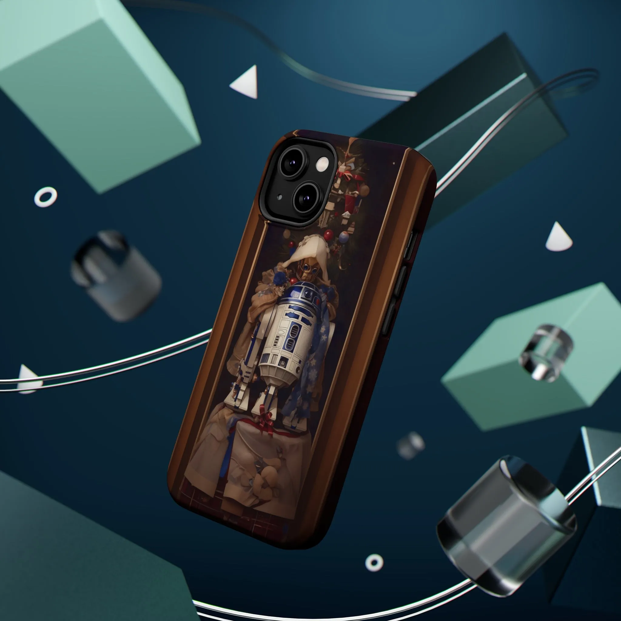 MagSafe Tough iPhone Case - R2D2 Norman Rockwell Christmas Card