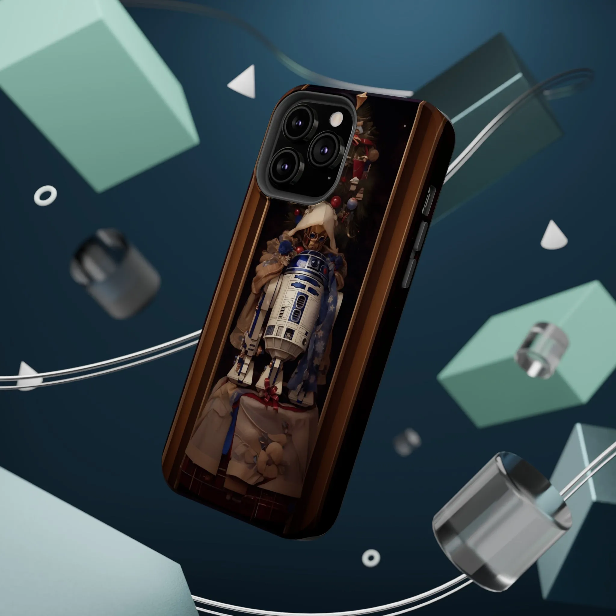 MagSafe Tough iPhone Case - R2D2 Norman Rockwell Christmas Card