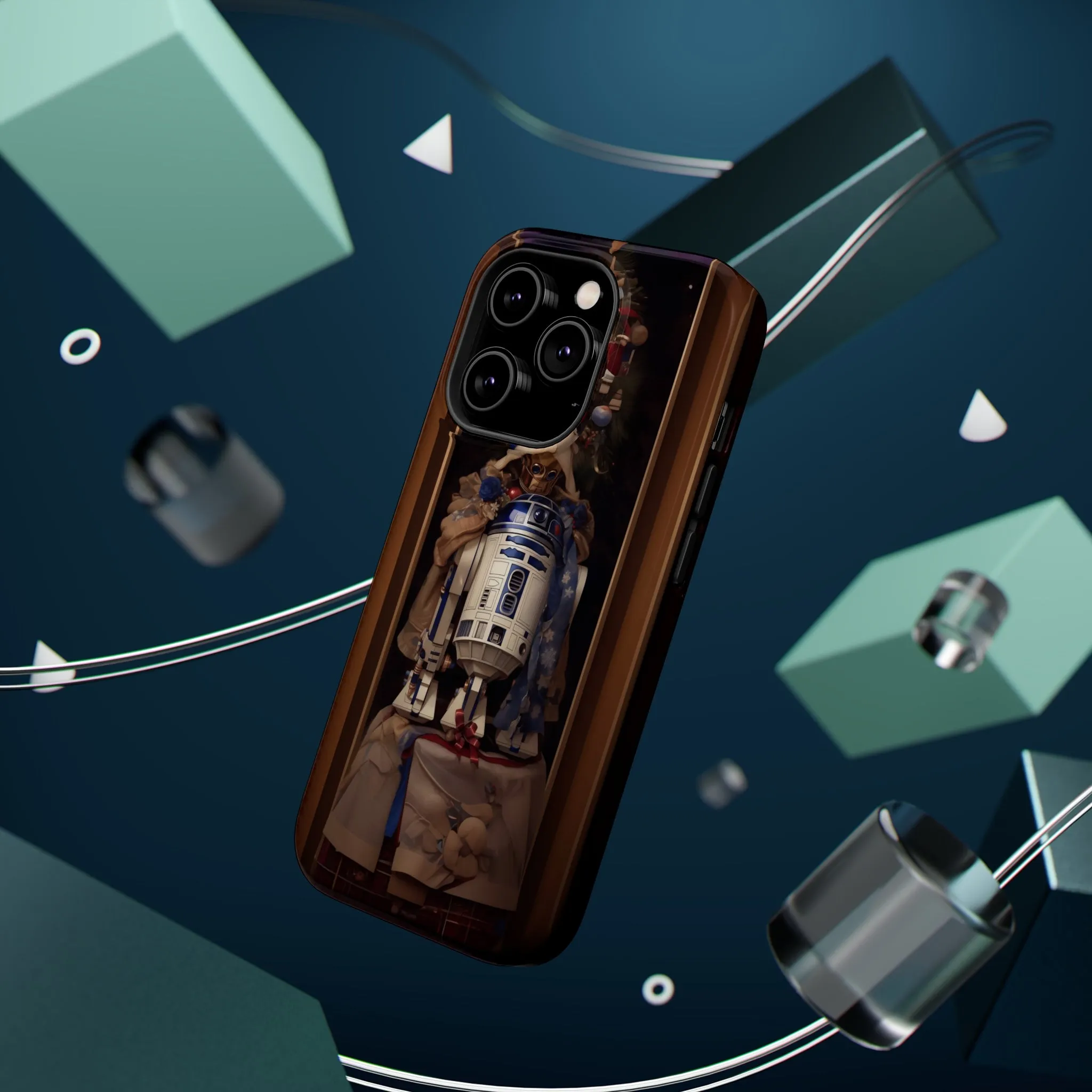 MagSafe Tough iPhone Case - R2D2 Norman Rockwell Christmas Card