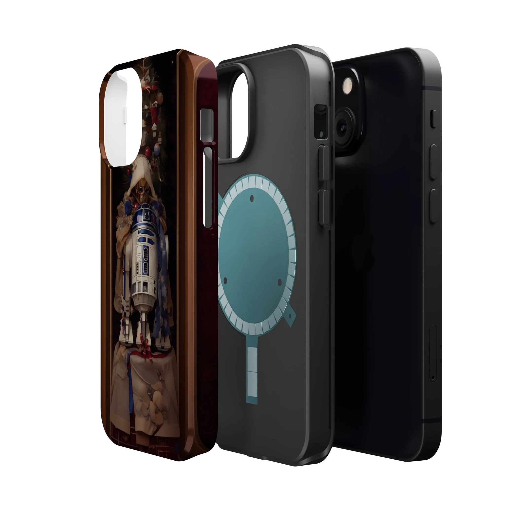 MagSafe Tough iPhone Case - R2D2 Norman Rockwell Christmas Card