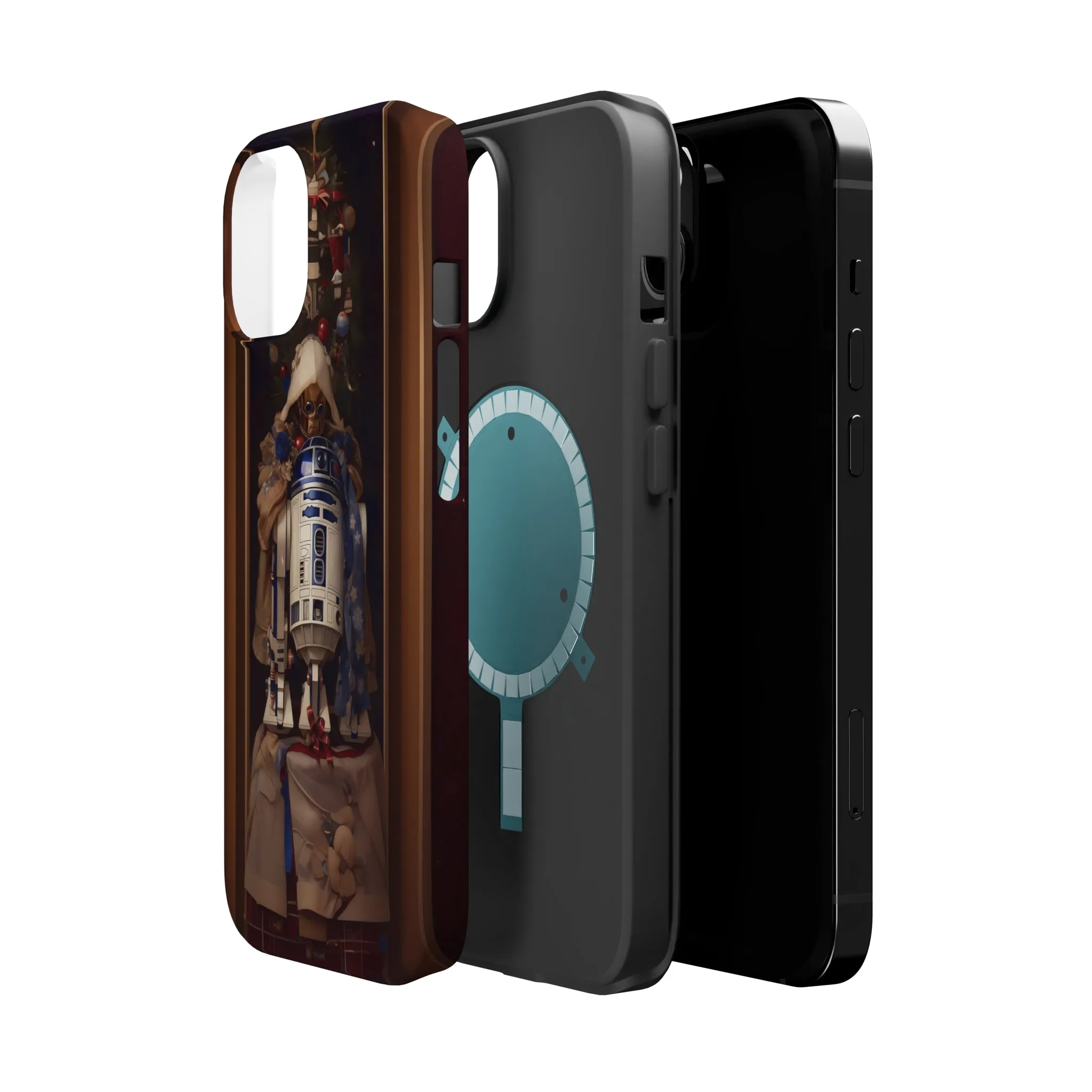 MagSafe Tough iPhone Case - R2D2 Norman Rockwell Christmas Card
