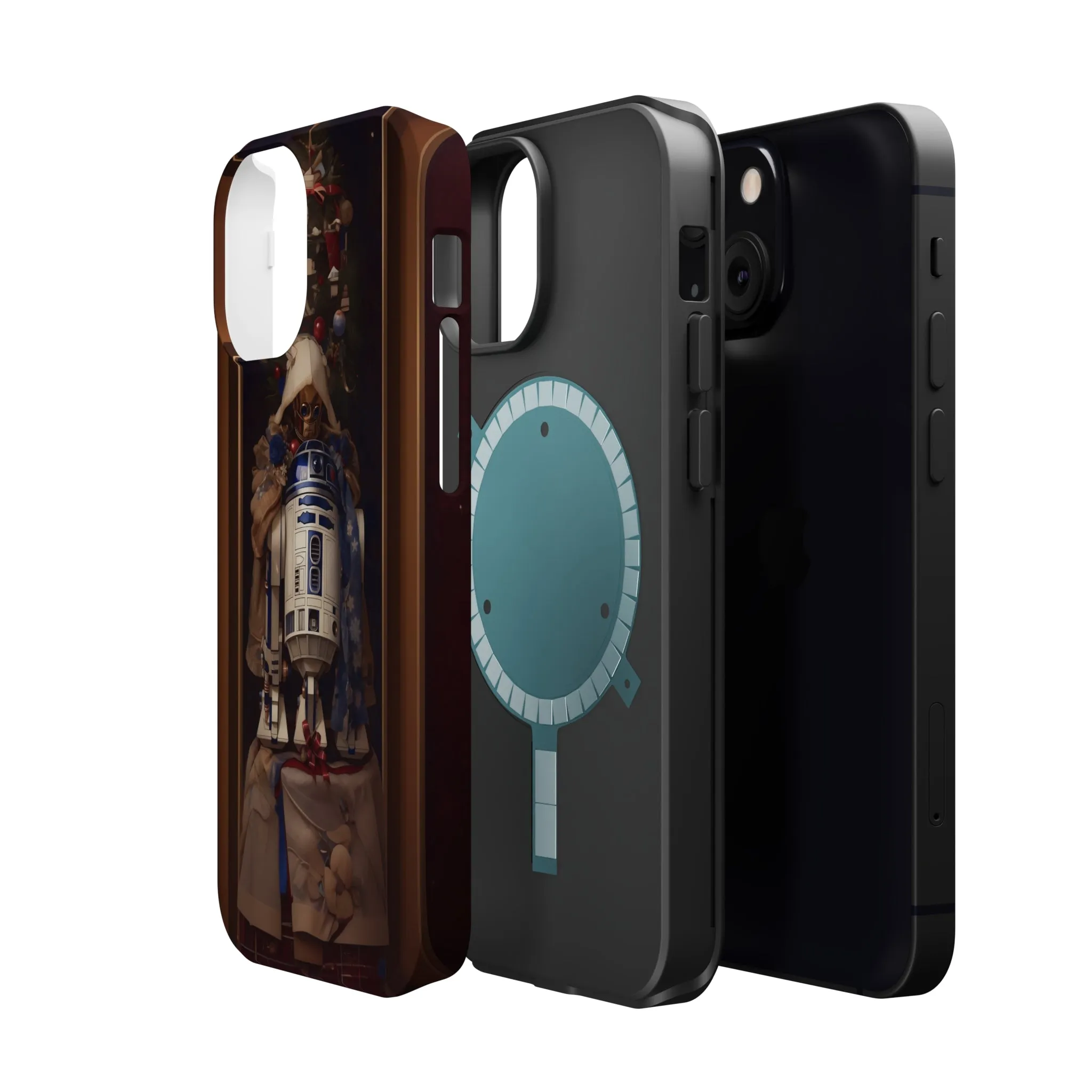 MagSafe Tough iPhone Case - R2D2 Norman Rockwell Christmas Card