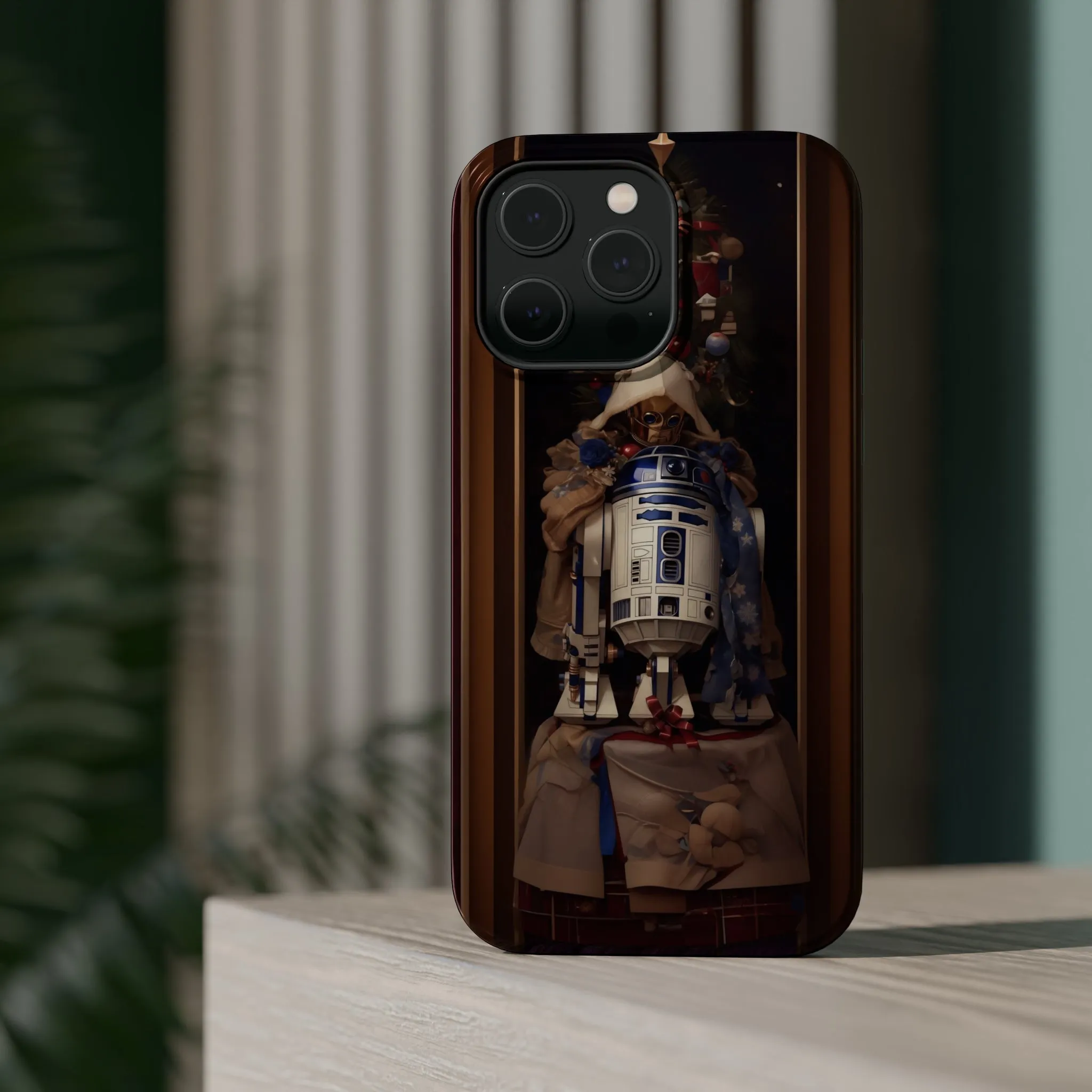 MagSafe Tough iPhone Case - R2D2 Norman Rockwell Christmas Card