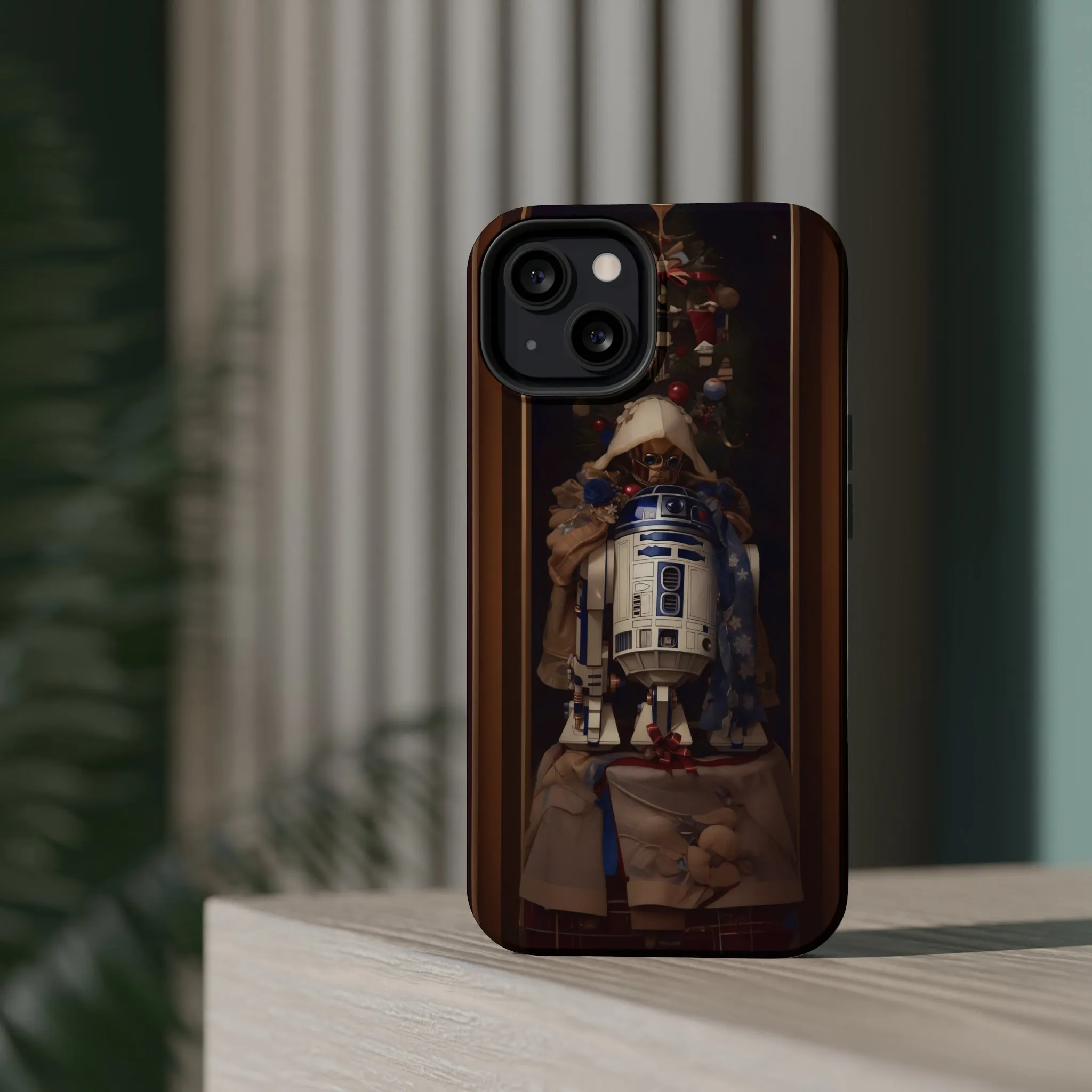 MagSafe Tough iPhone Case - R2D2 Norman Rockwell Christmas Card