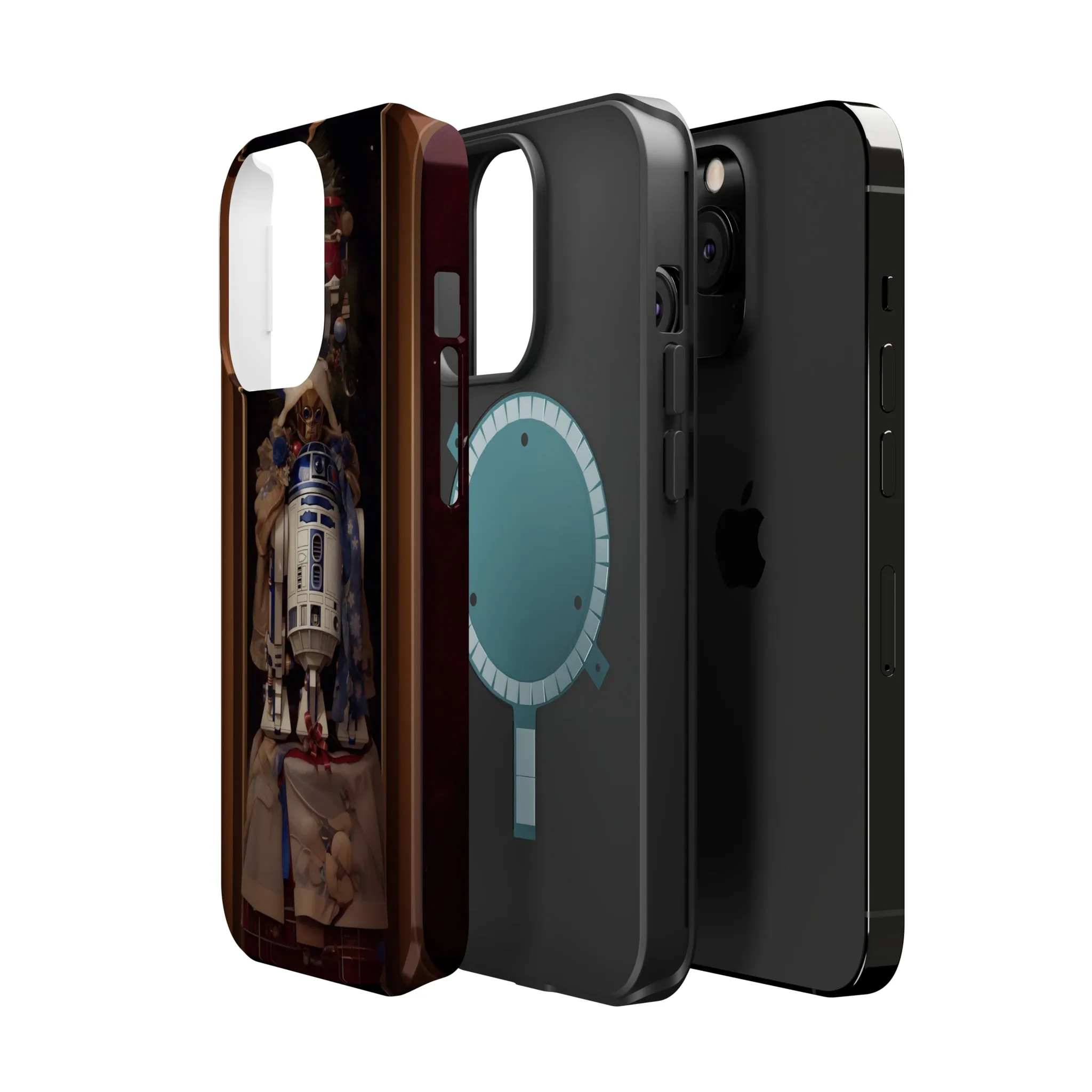 MagSafe Tough iPhone Case - R2D2 Norman Rockwell Christmas Card