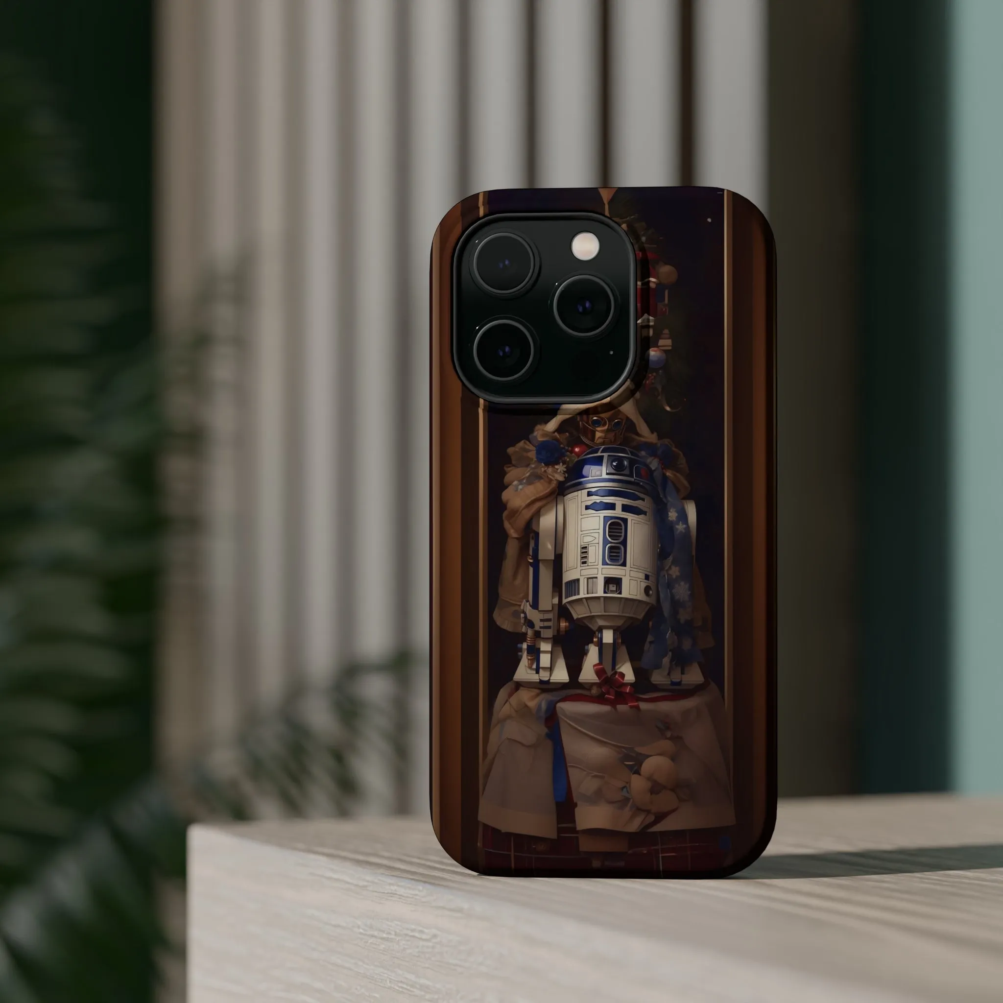 MagSafe Tough iPhone Case - R2D2 Norman Rockwell Christmas Card