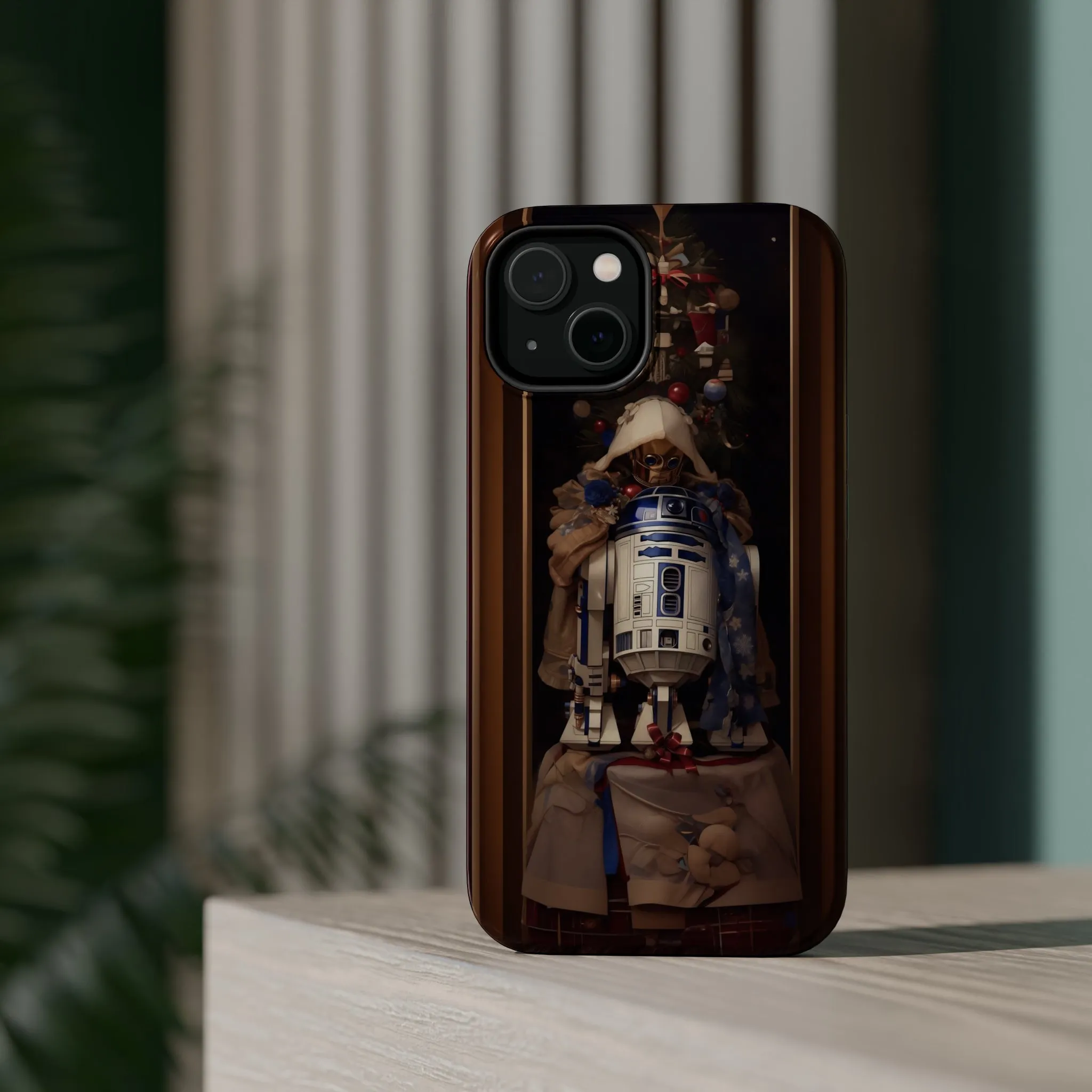 MagSafe Tough iPhone Case - R2D2 Norman Rockwell Christmas Card