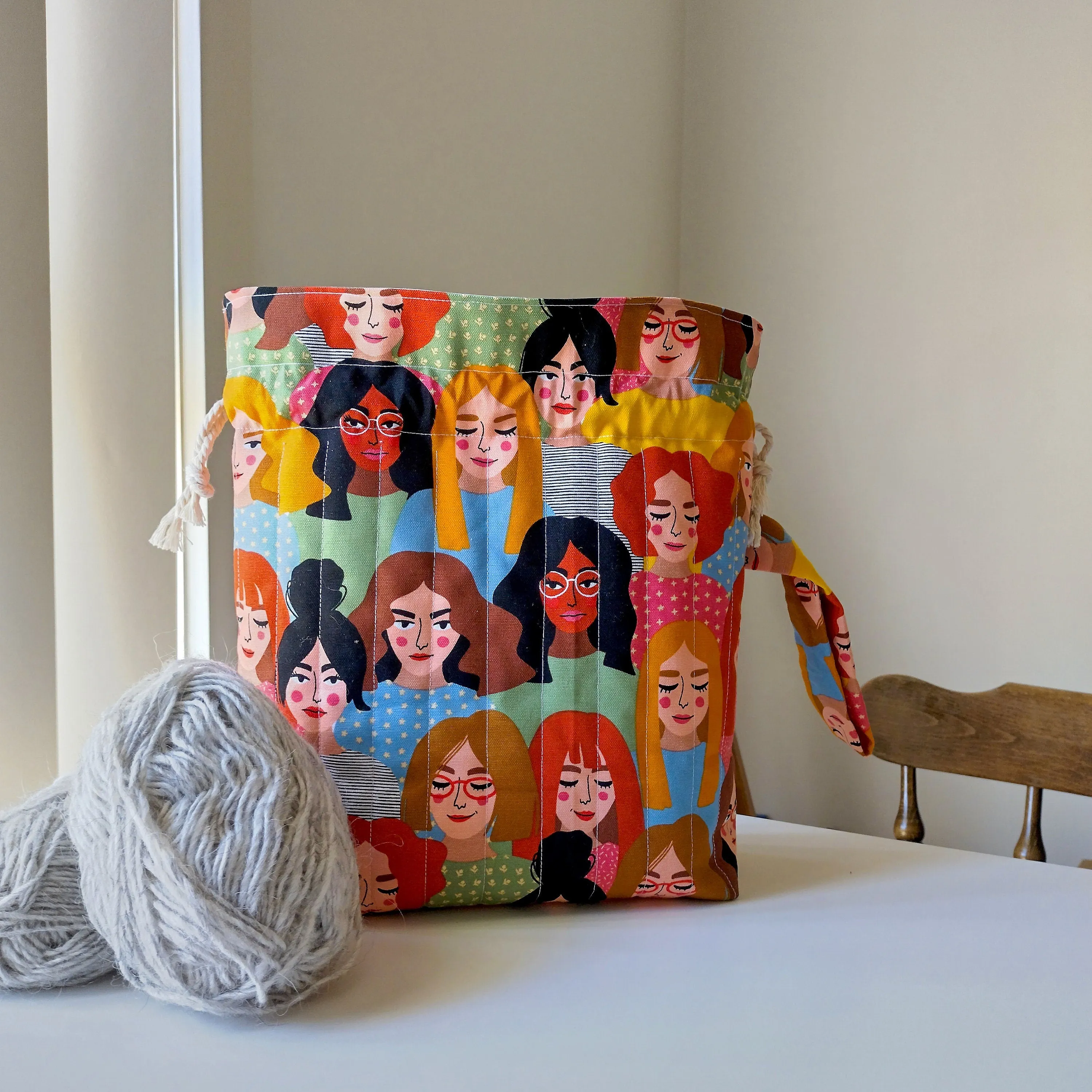 Mahila Drawstring Project Bag
