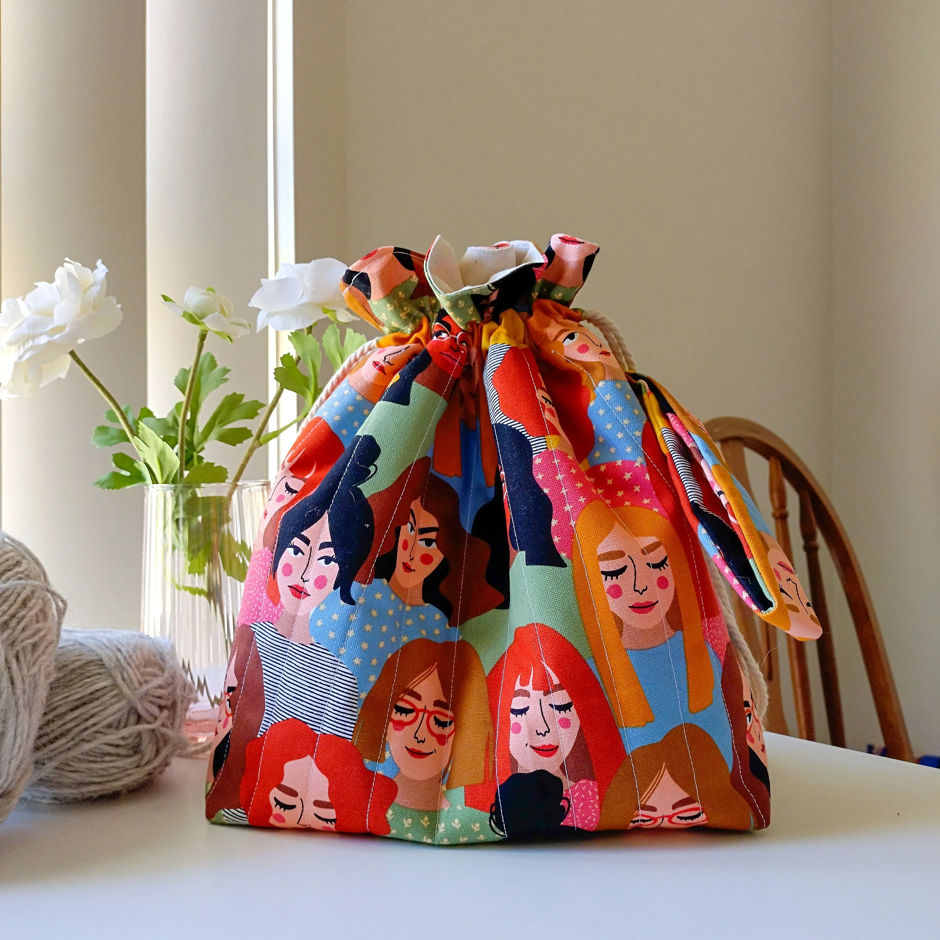 Mahila Drawstring Project Bag