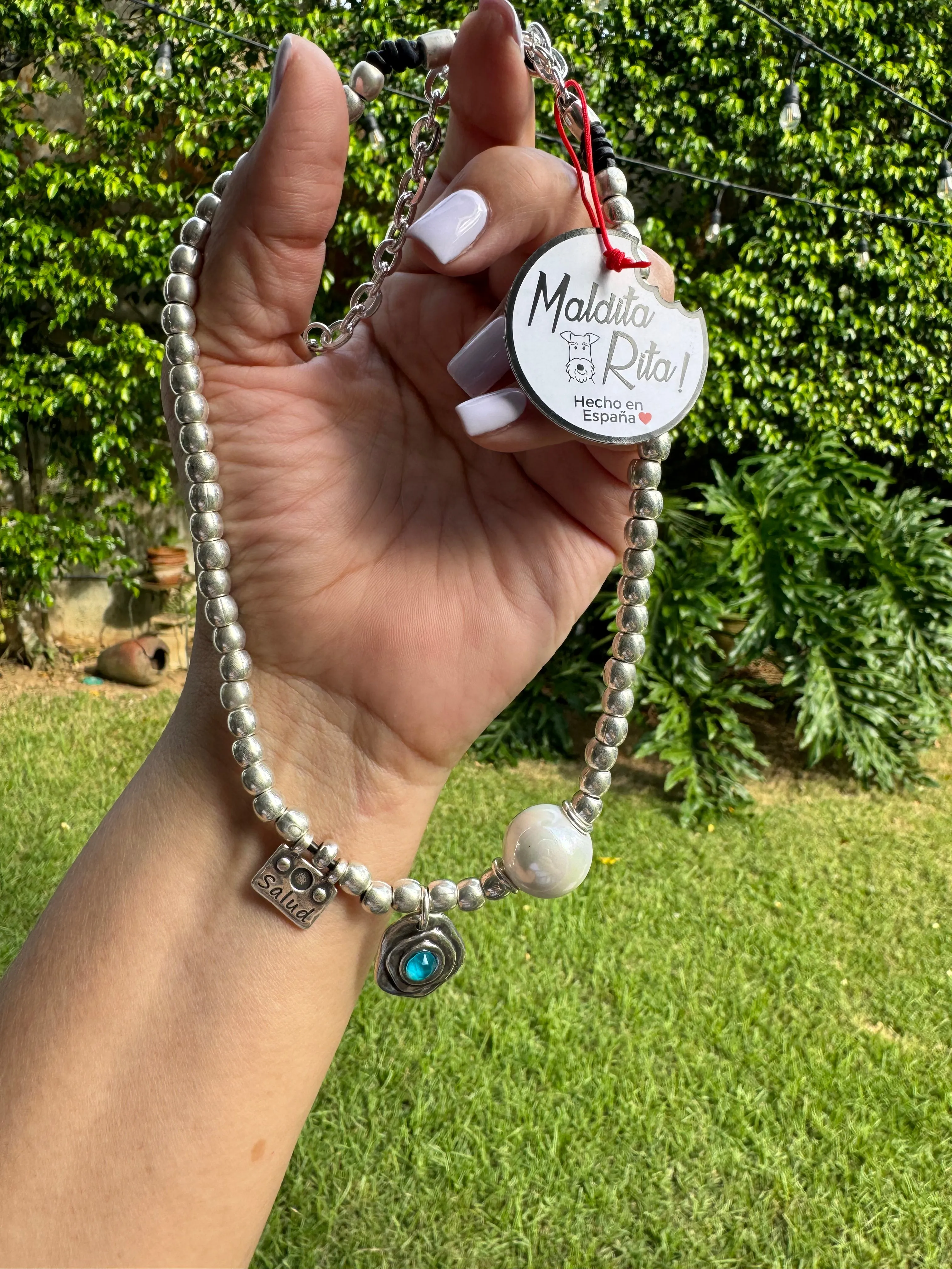 Maldita Rita necklace (Amor, suerte y salud)