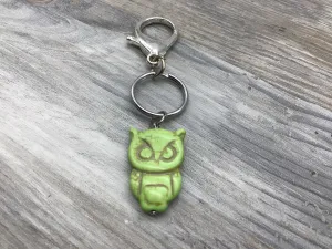 Marble Owl Keychain