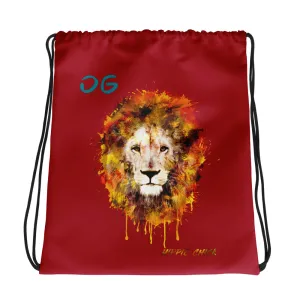 Maroon Drawstring Bag