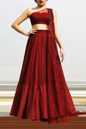 Maroon Lehenga