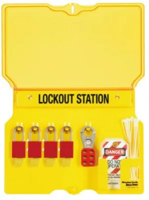 Master Lock® Safety Series Lockout Stations with Key Registration Card, 16 in, Unfilled, 1482B
