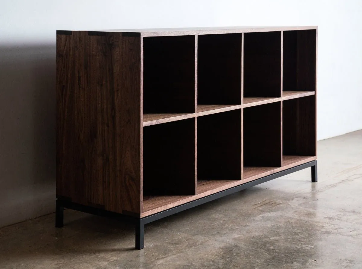 Max Credenza | Solid Wood Vinyl Record Storage Cabinet