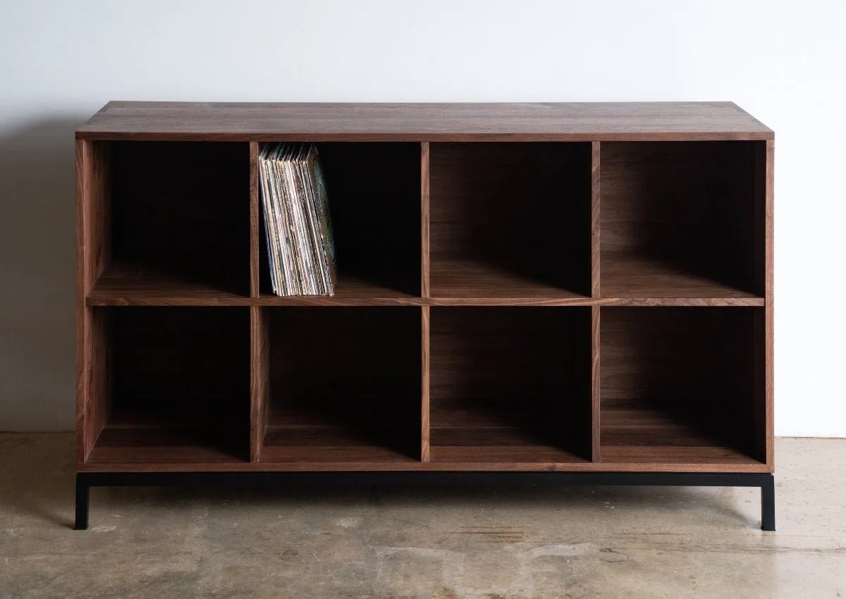 Max Credenza | Solid Wood Vinyl Record Storage Cabinet