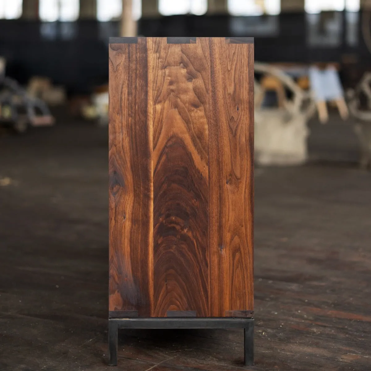 Max Credenza | Solid Wood Vinyl Record Storage Cabinet
