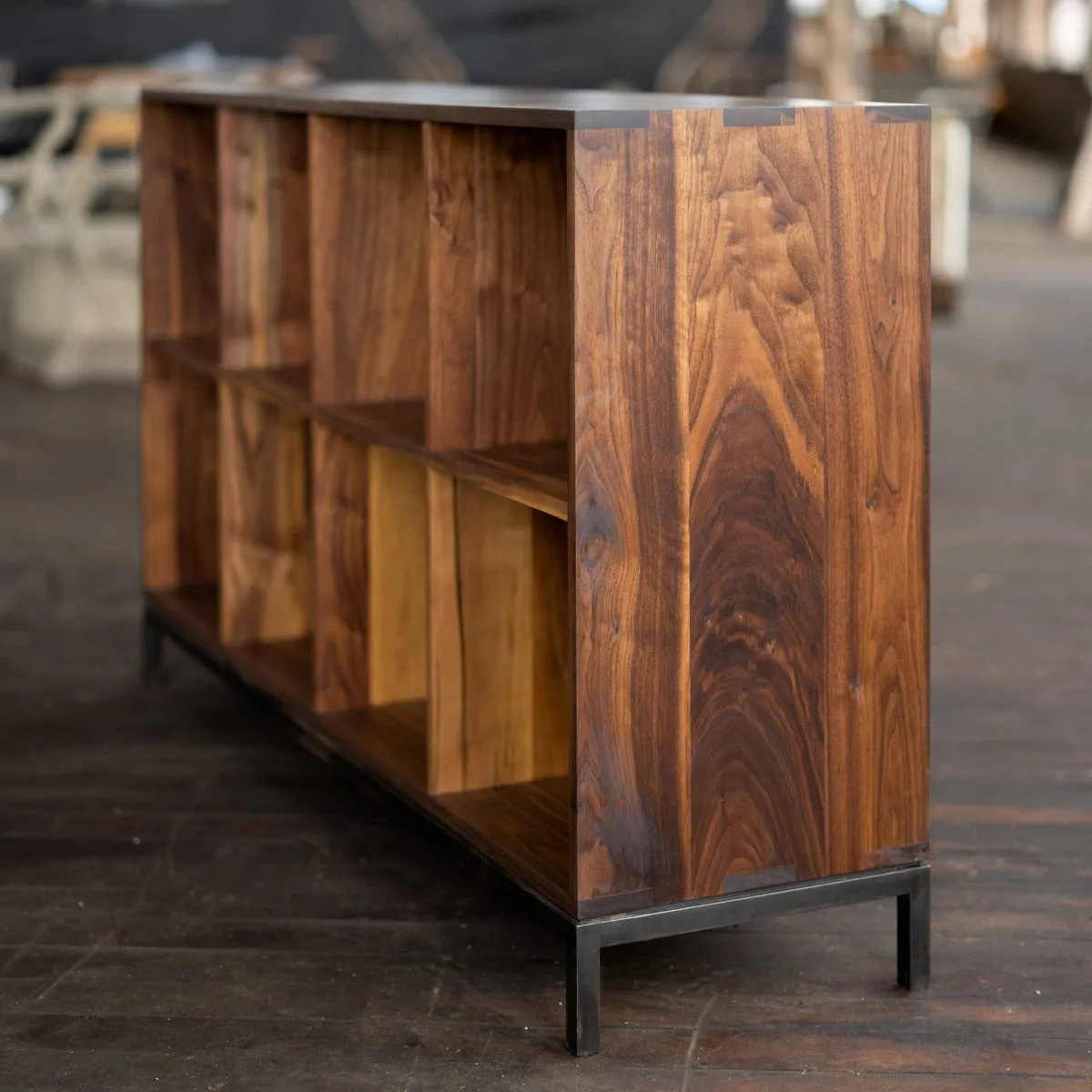 Max Credenza | Solid Wood Vinyl Record Storage Cabinet