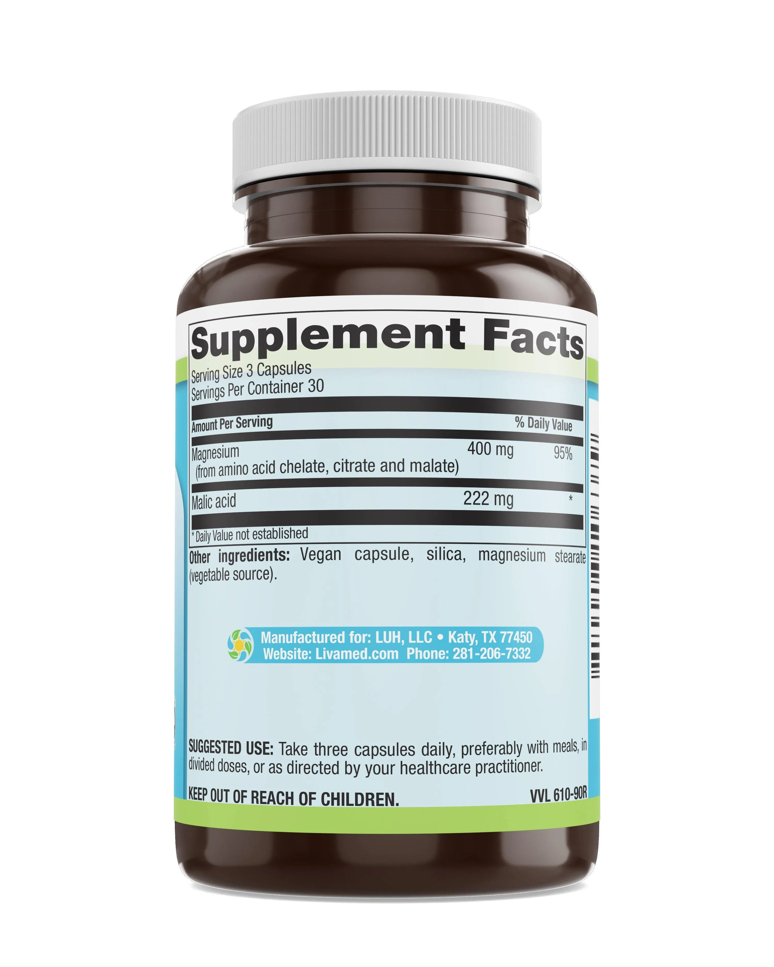 Mega Magnesium® Veg Caps 90 Count