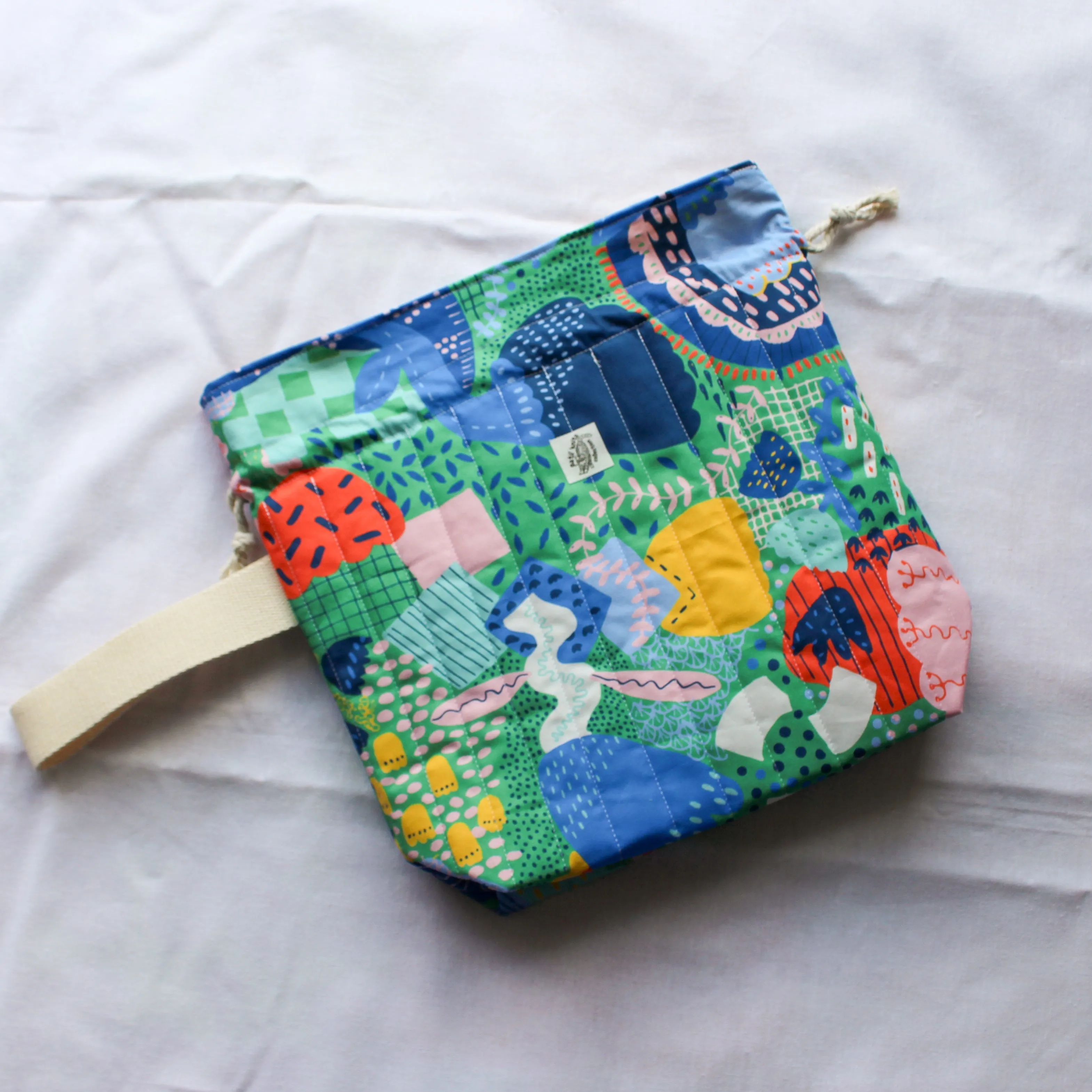 Melbourne Spring Drawstring Project Bag