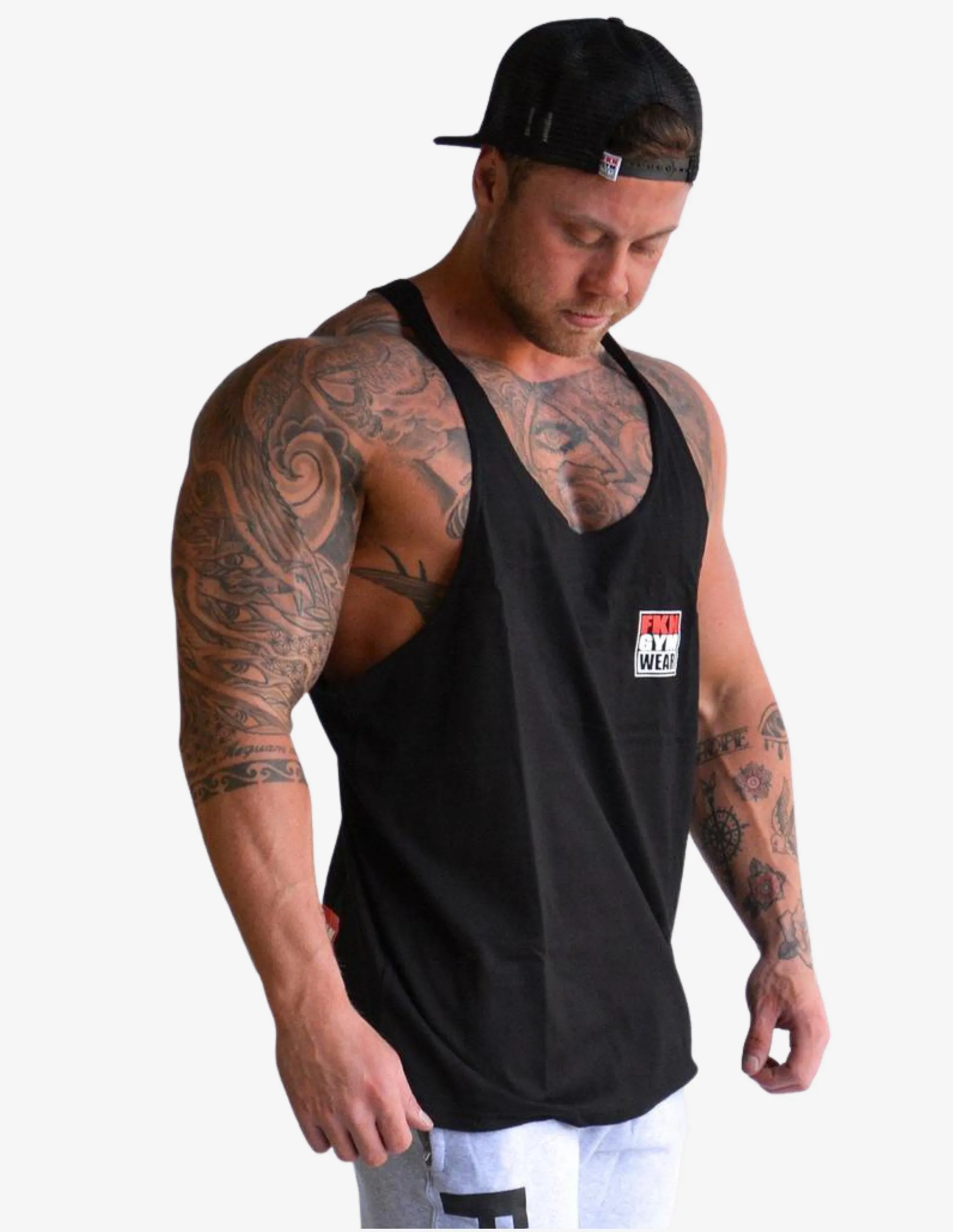 MEN'S GYM SINGLET | CLASSIC | BLACK