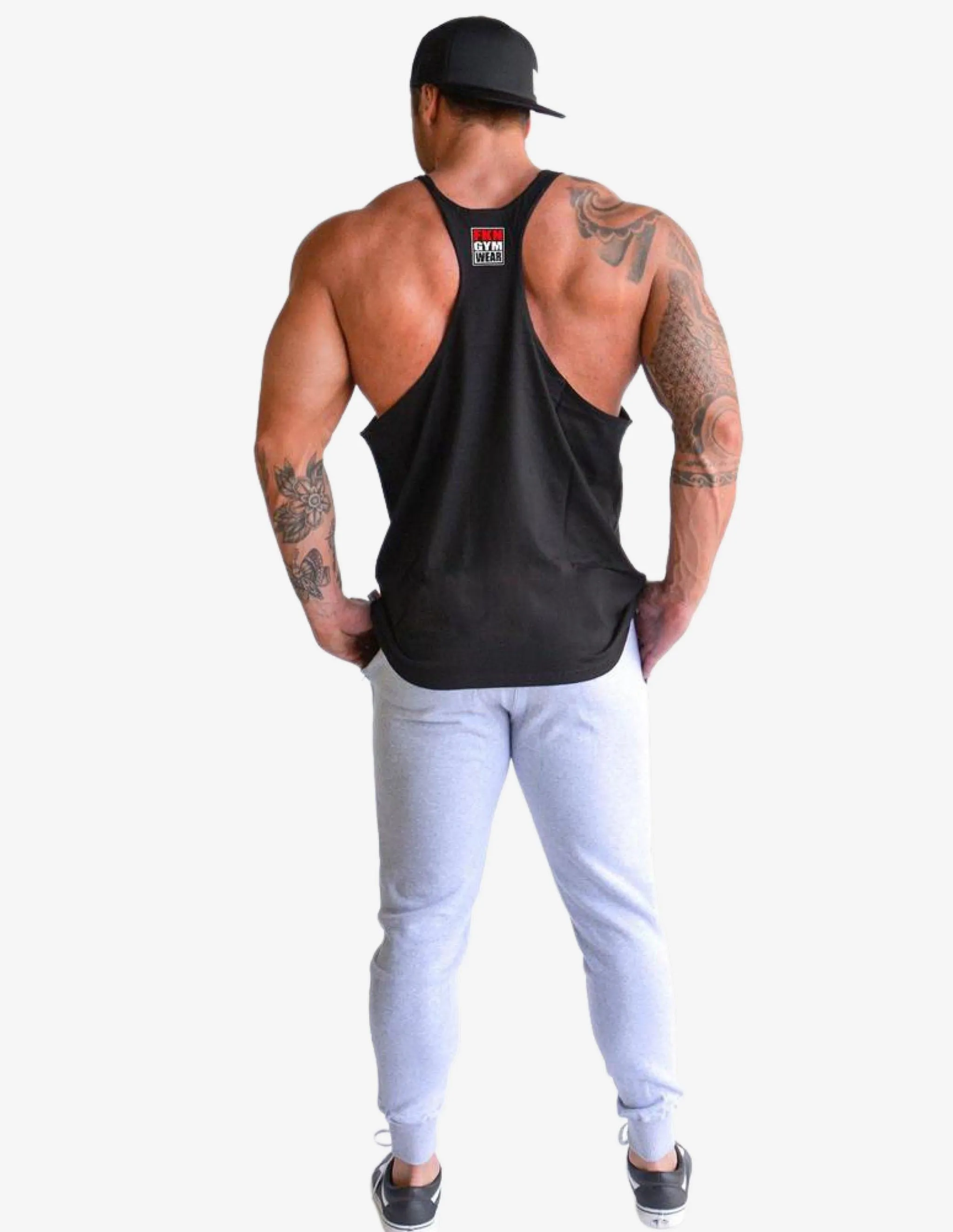 MEN'S GYM SINGLET | CLASSIC | BLACK