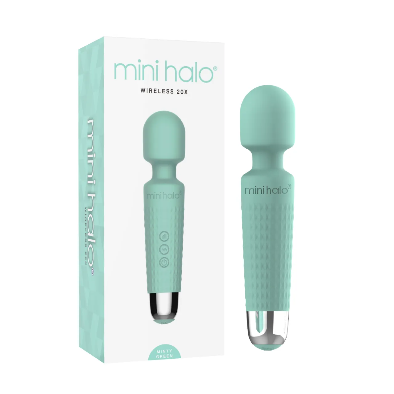Mini Halo Wand Vibrator Minty Green