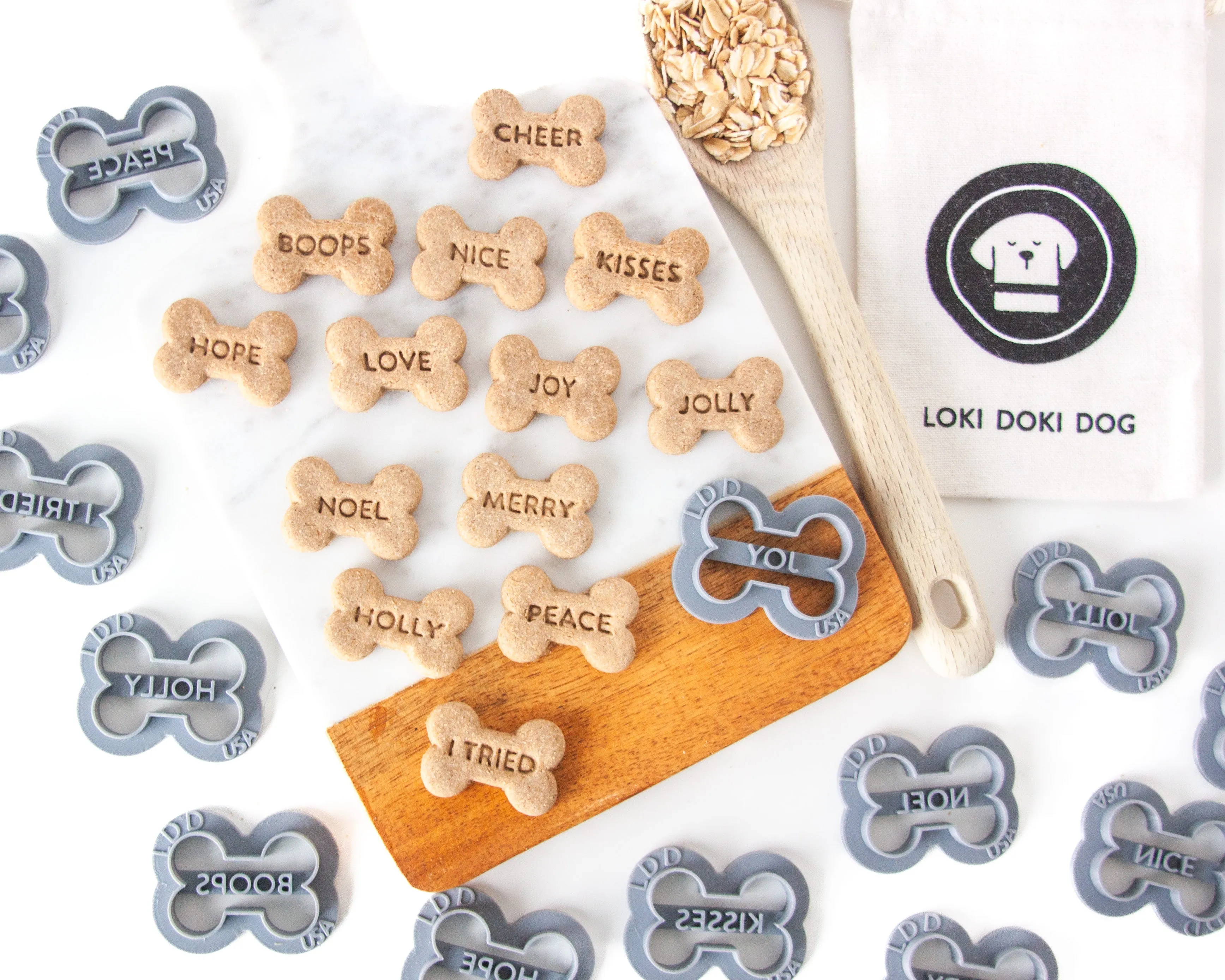 MINI Holiday & Christmas BONE Shape Cookie Cutters (1.5" SIZE- BUNDLES AVAILABLE)