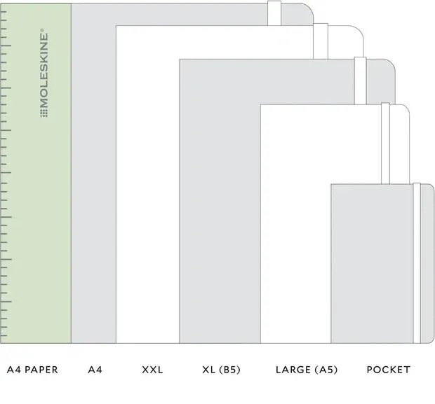 Moleskine Classic Large (A5) Softcover Notebook - Myrtle Green