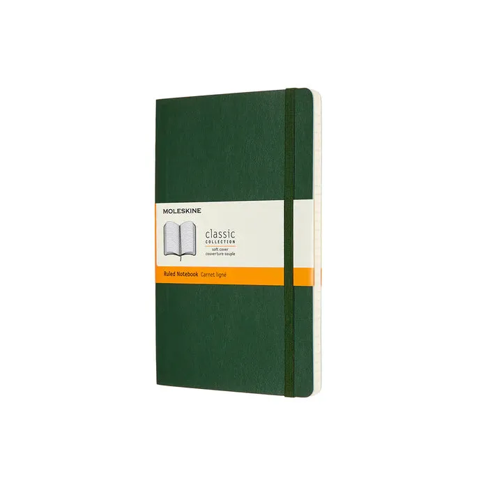 Moleskine Classic Large (A5) Softcover Notebook - Myrtle Green