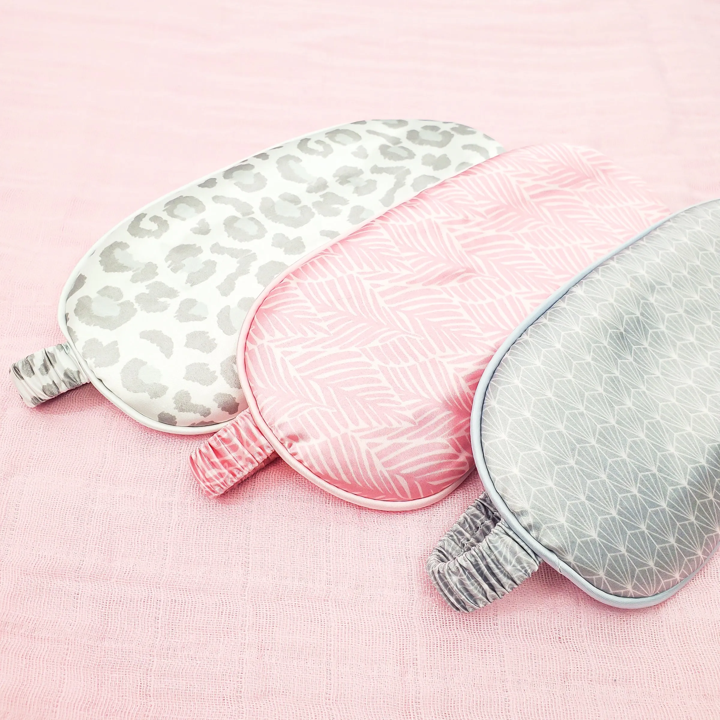 Monogrammed Satin Pillowcase Gift Set with Eye Mask and Scrunchie