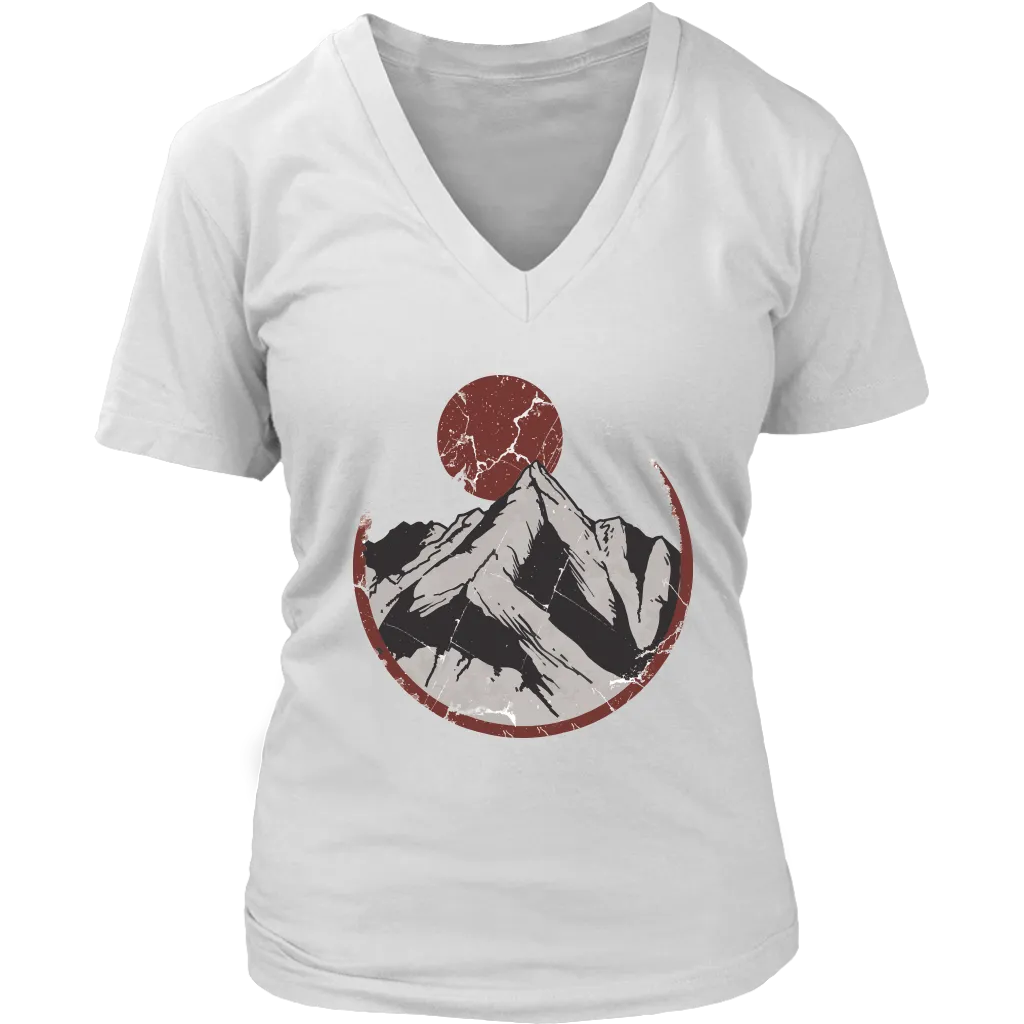 Moonrise Mountain T-shirt, Mountain Gift, Moonrise over Mountain Shirt