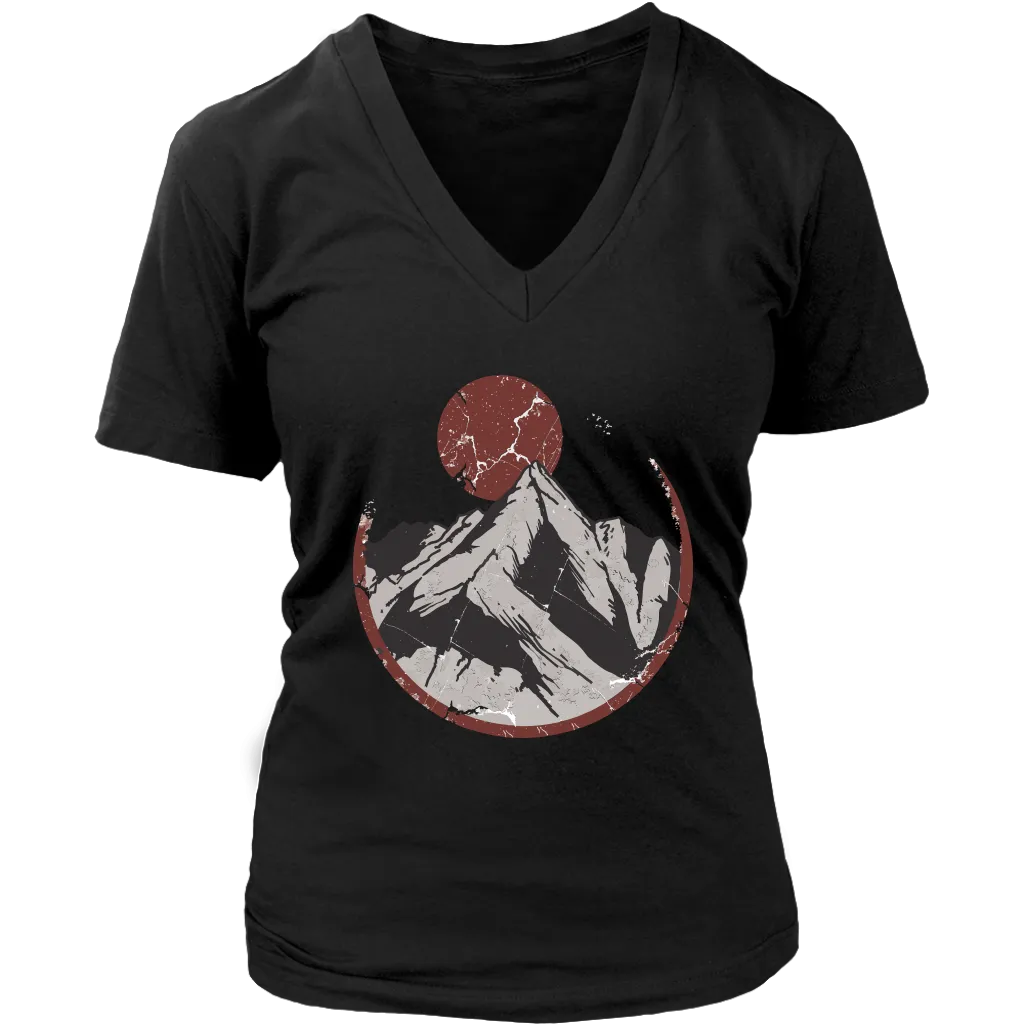 Moonrise Mountain T-shirt, Mountain Gift, Moonrise over Mountain Shirt
