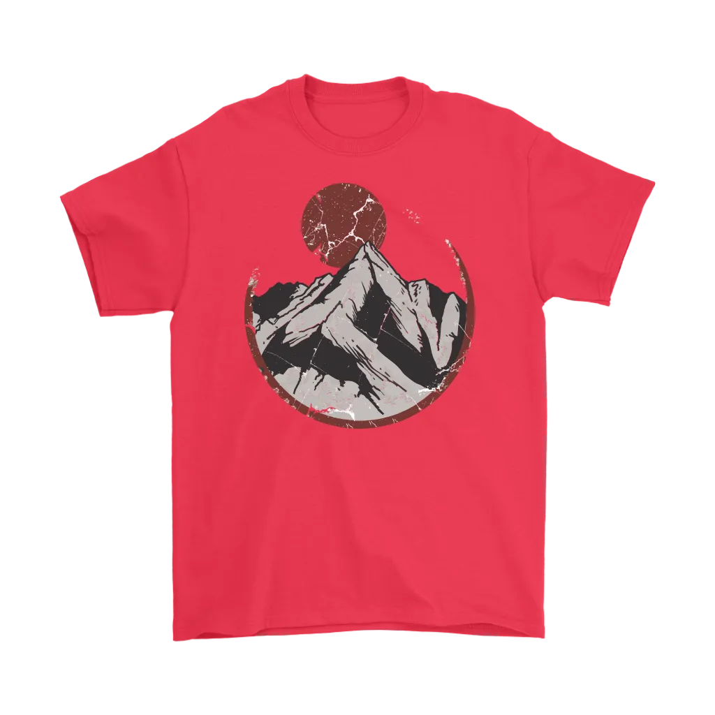 Moonrise Mountain T-shirt, Mountain Gift, Moonrise over Mountain Shirt