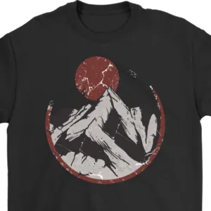 Moonrise Mountain T-shirt, Mountain Gift, Moonrise over Mountain Shirt