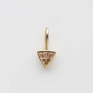 Morganite Trillion Charm