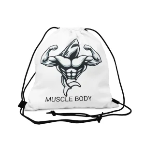 Muscle Body Towel Drawstring Bag