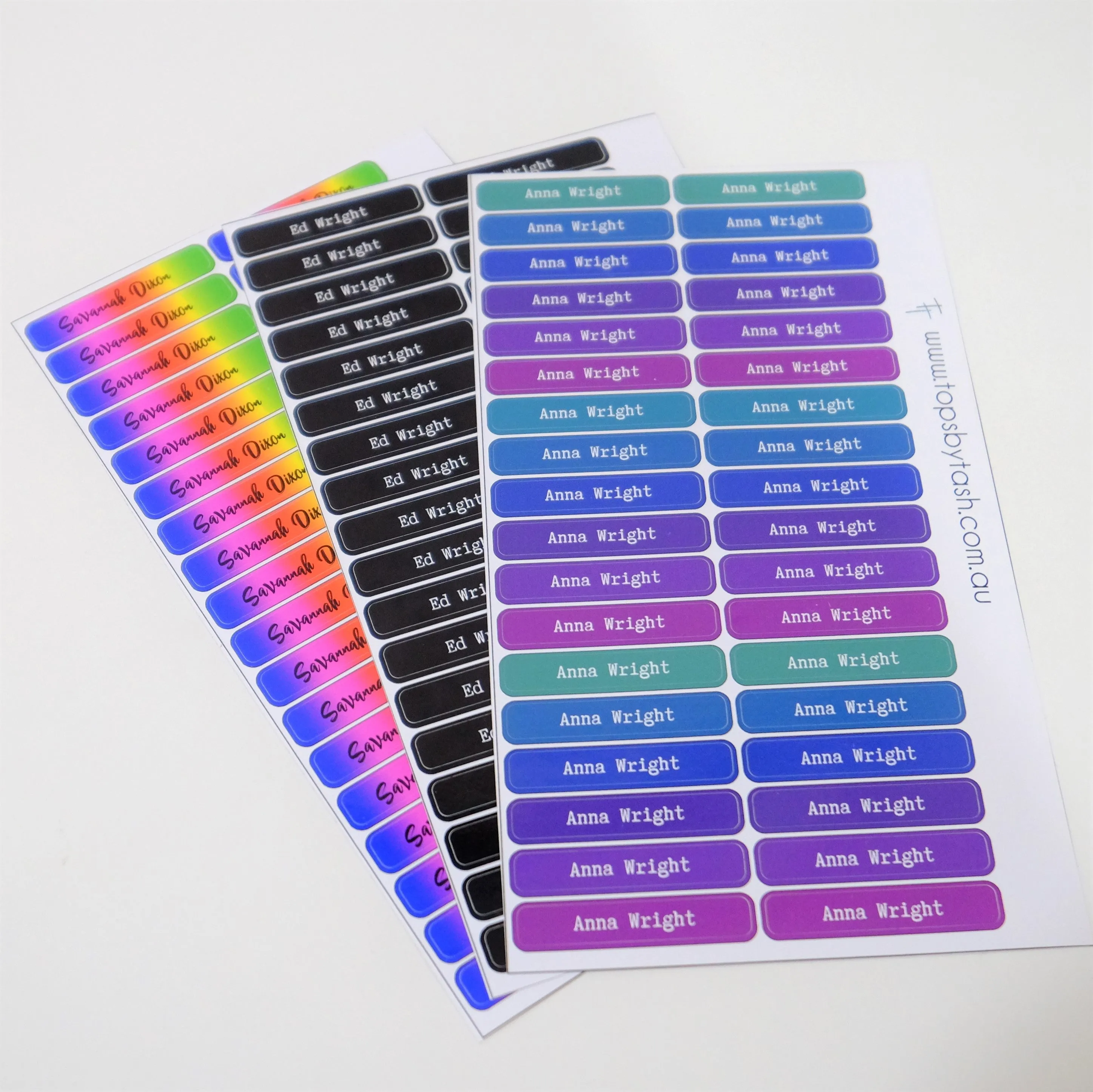Name Label Waterproof Stickers - qty 108 - Small 46mmx8mm