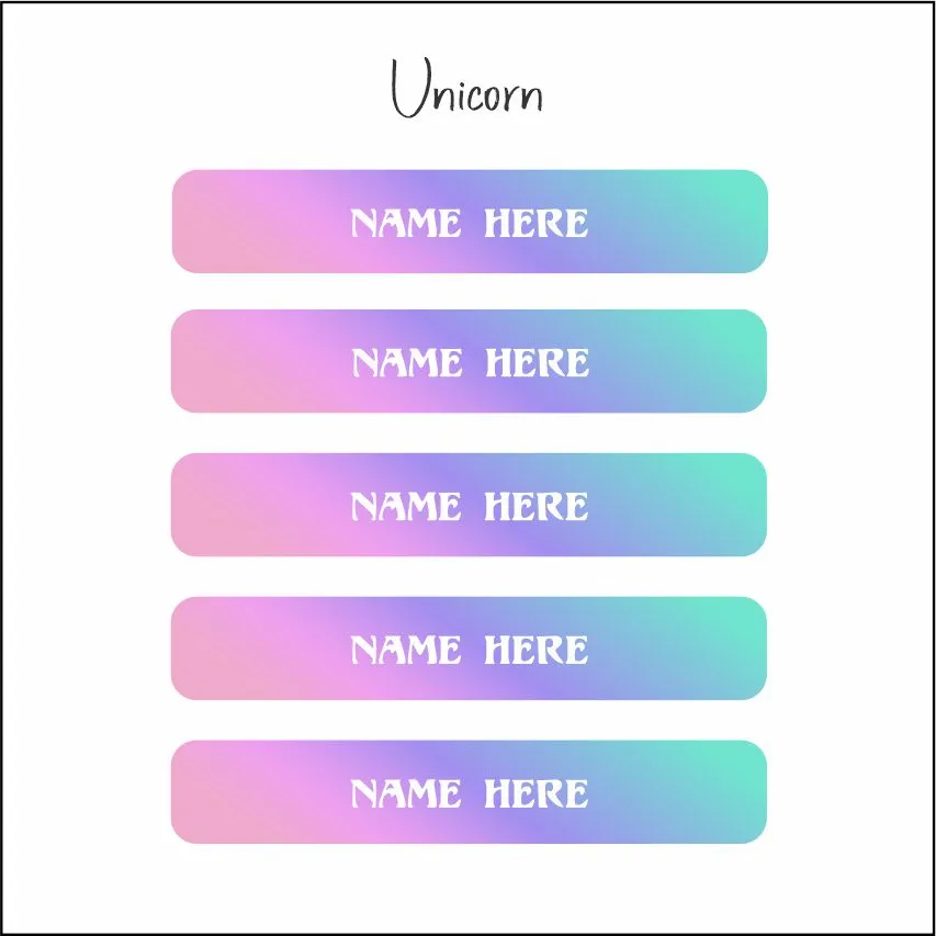 Name Label Waterproof Stickers - qty 108 - Small 46mmx8mm