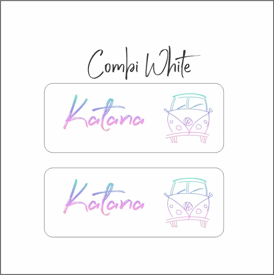 Name Label Waterproof Stickers - qty 48 - Medium 52mmx20mm