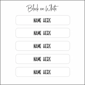 Name Label Waterproof Stickers - qty 48 - Medium 52mmx20mm
